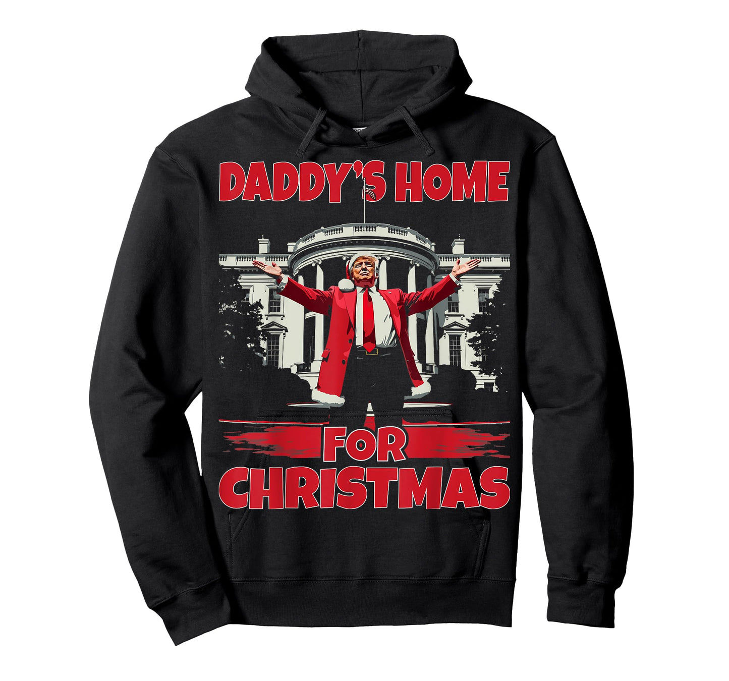 Daddy's Home For Christmas 2024 Funny Daddy Will Be Home T-Shirt