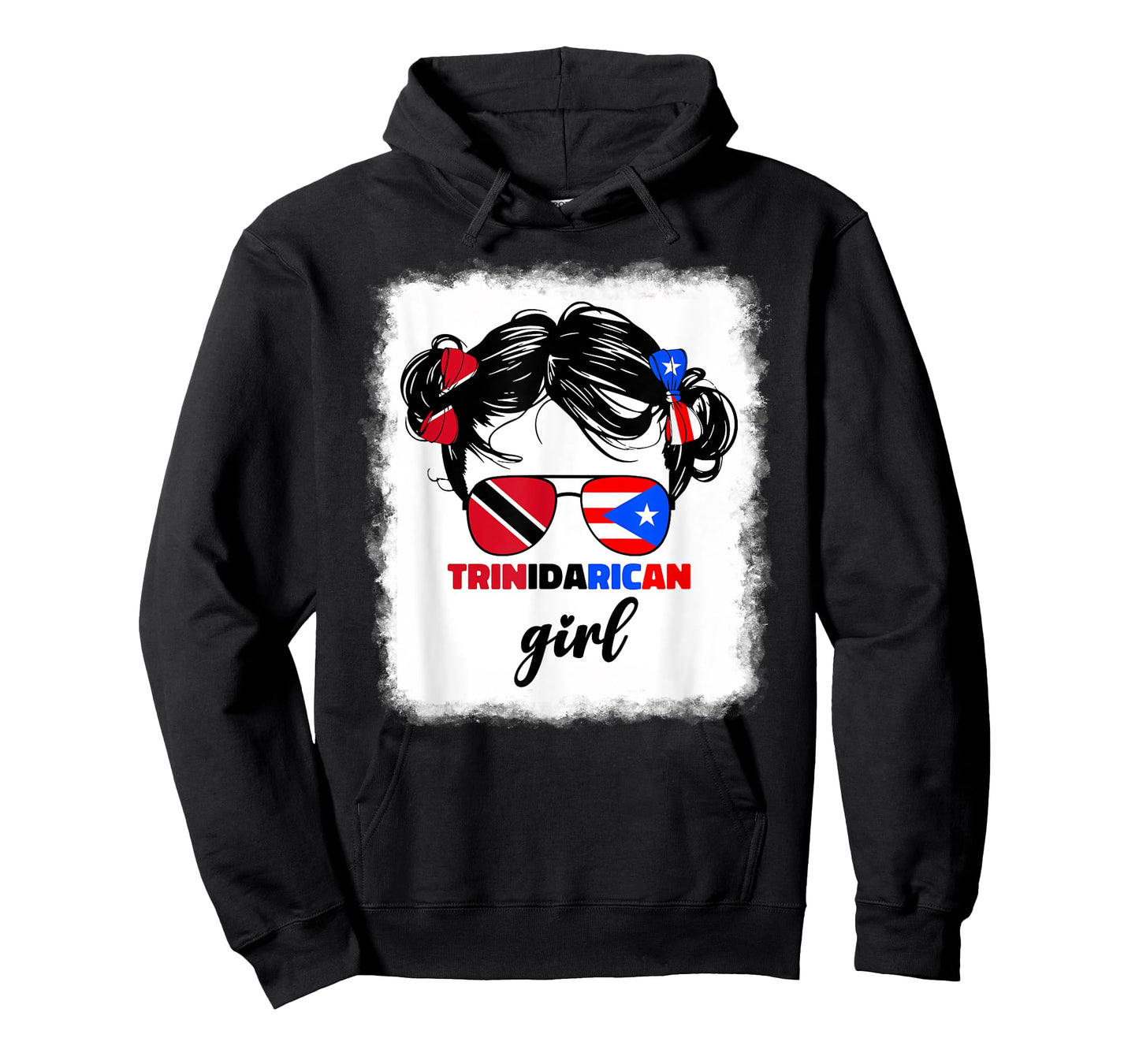Trinidad And Puerto Rican Rico Flag Trinidadian Kids Girls T-Shirt