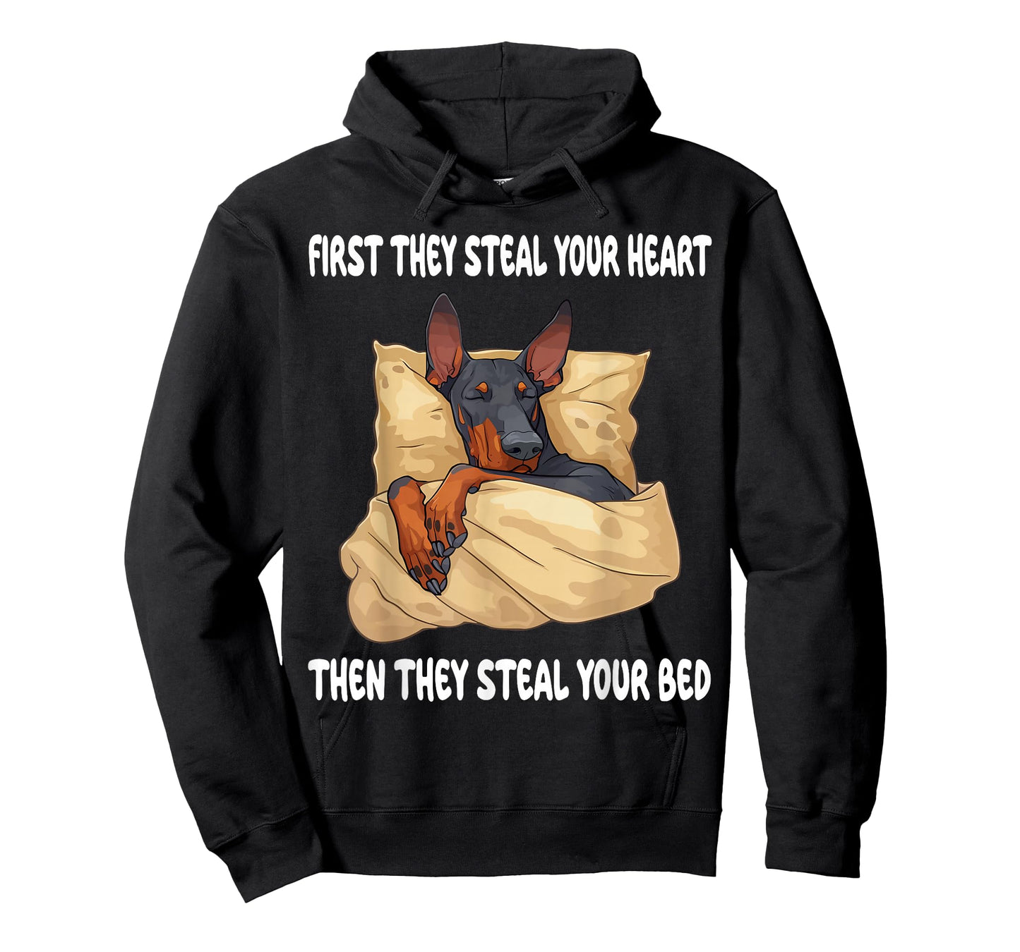 Doberman Pinscher Sleeping Pajamas Nightgown T-Shirt