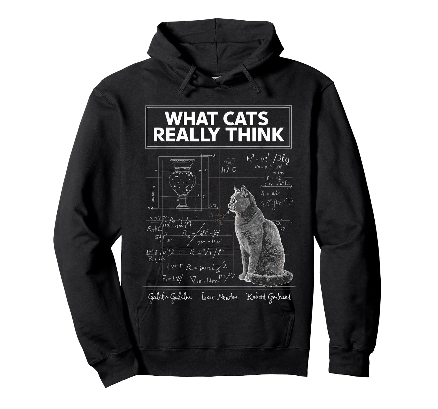 What Cats Really Think, Funny Physics Science for Cat Lovers T-Shirt