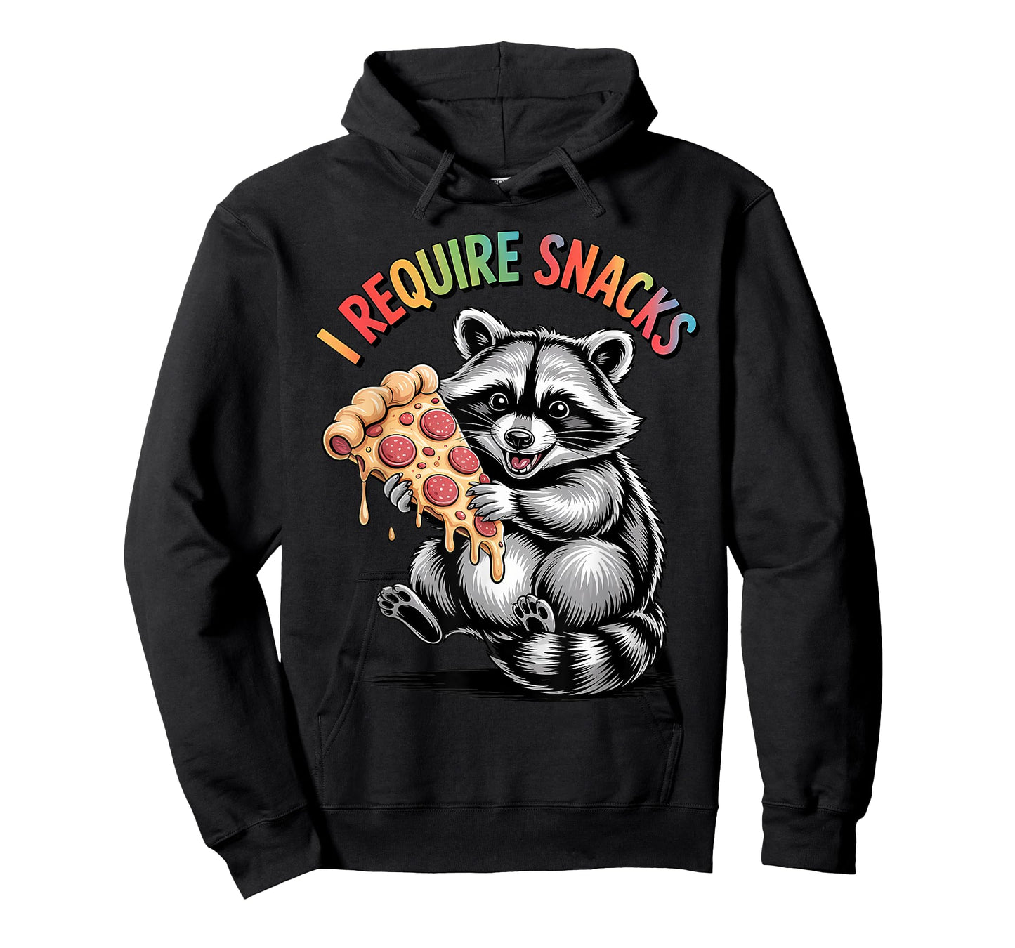 I Require Snacks Raccoon Shirt Funny Christmas Men Women T-Shirt