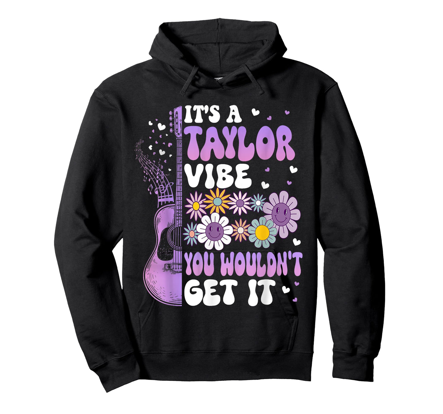 Girl Retro Taylor First Name Personalized Groovy It's A Taylor Vibe You Wouldn't Get It Groovy Unisex-Adults, Kids Black Short Sleeve Cotton 65%, Polyester 35% Small Classic Fit Imported T-Shirt