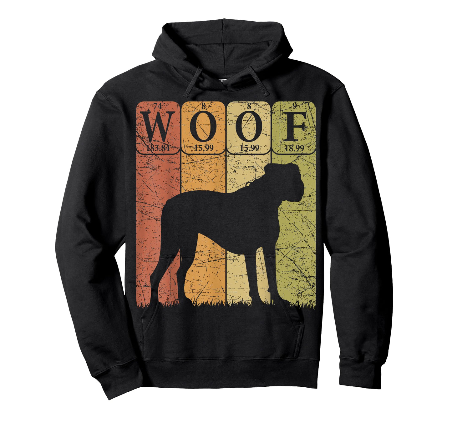 Boxer Dog Periodic Table Elements Dog Lover Woof T-Shirt