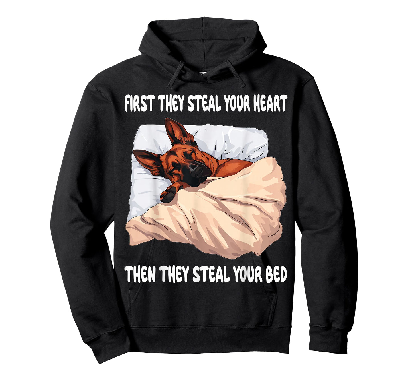 Belgian Malinois Sleeping Pajamas Nightgown T-Shirt