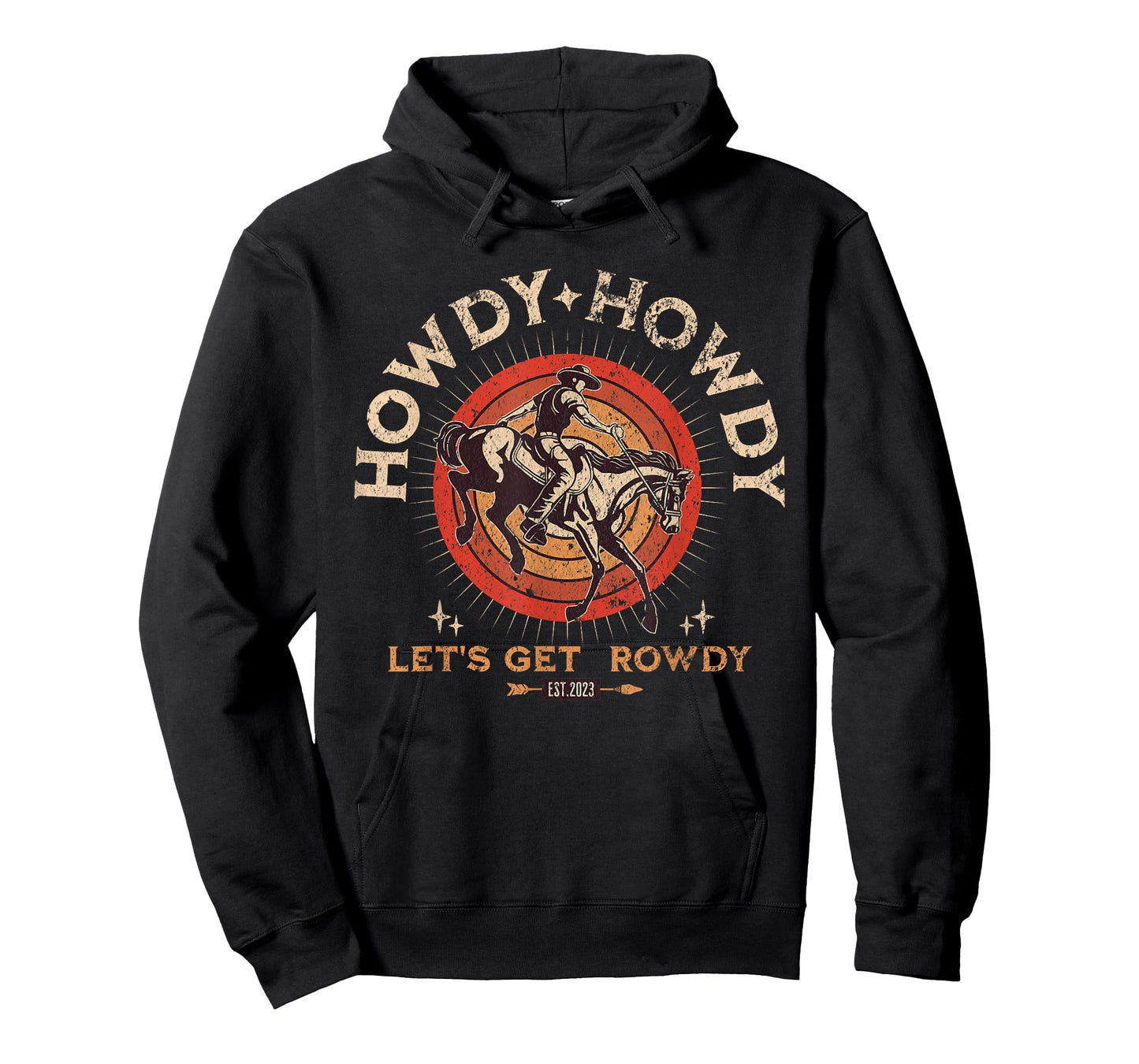 Howdy Howdy Lets Get Rowdy Retro Western Country T-Shirt
