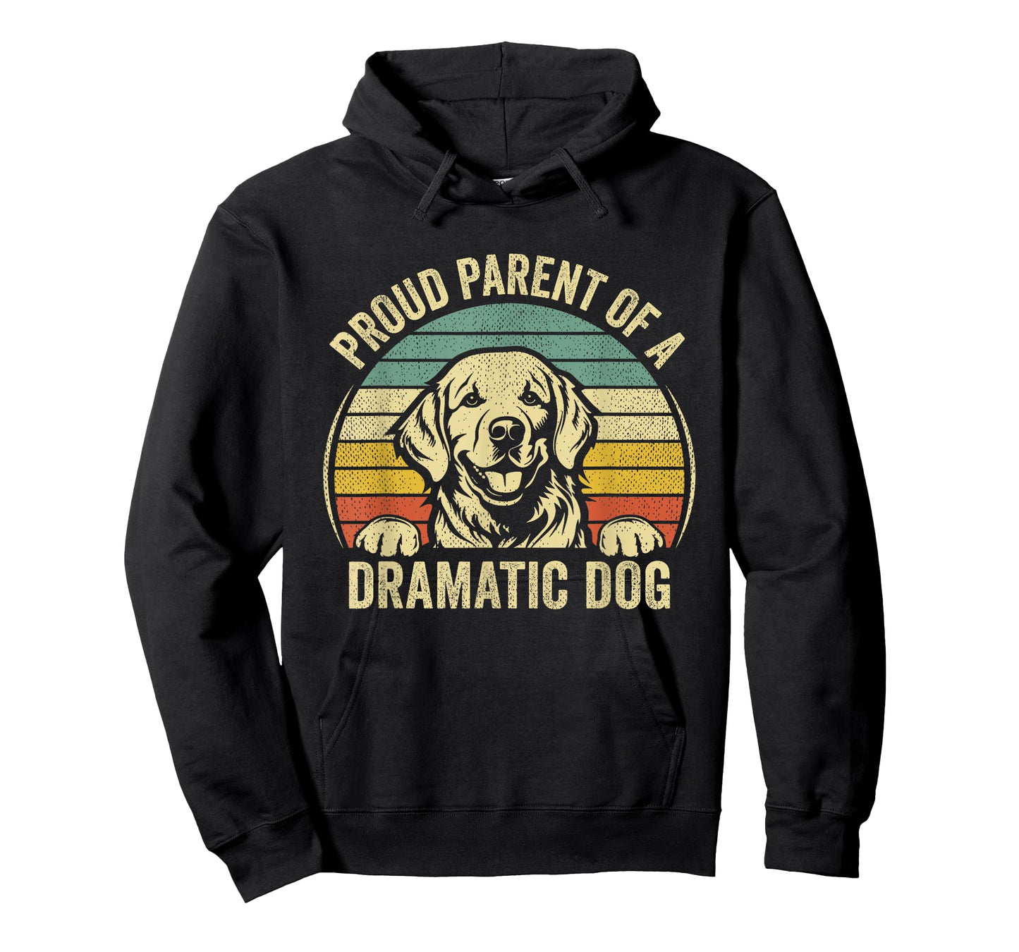 Retro Vintage Proud Parent of A Dramatic Dog T-Shirt