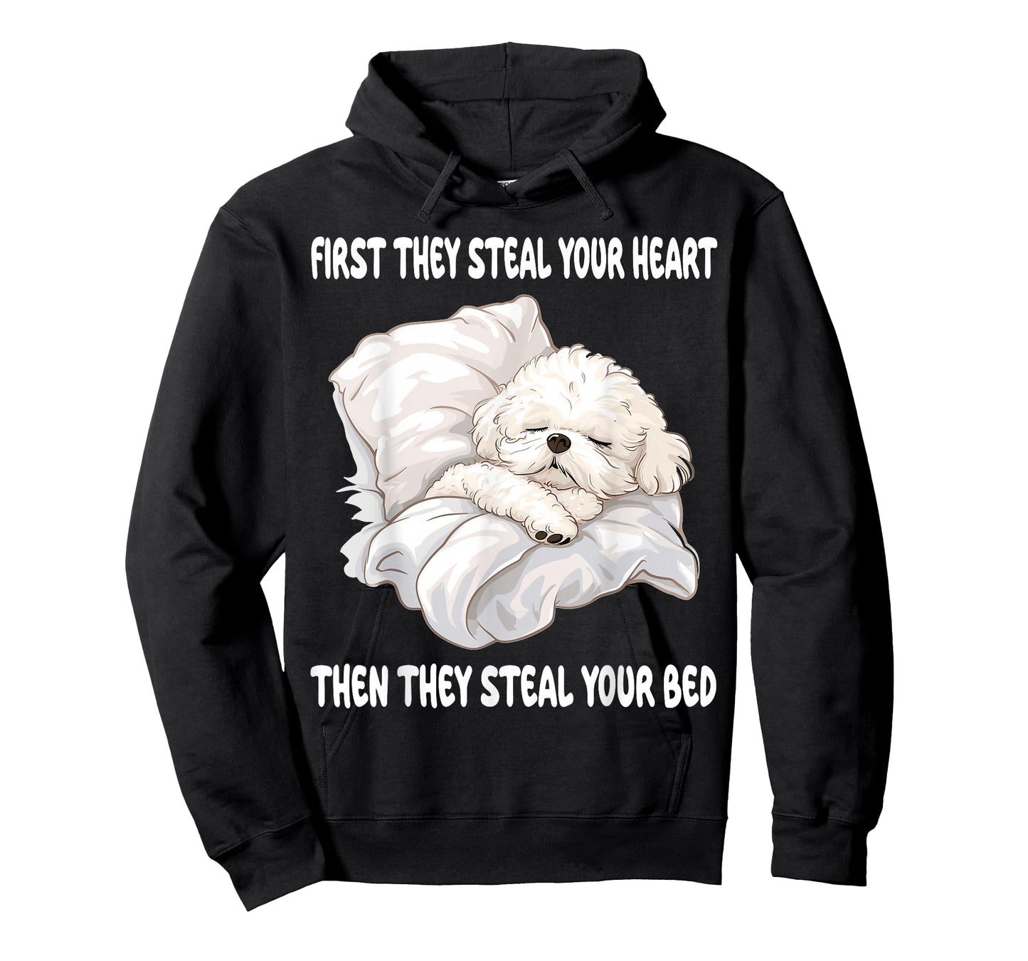 Bichon Frise Sleeping Pajamas Nightgown T-Shirt