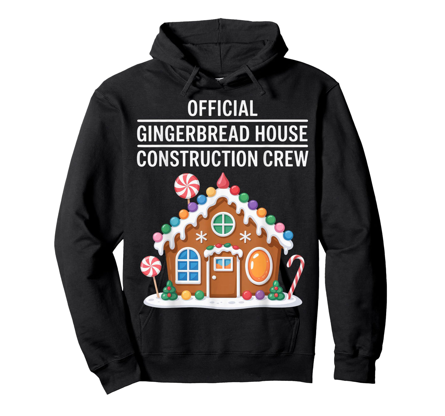 Official Gingerbread House Construction Crew Fun Christmas T-Shirt
