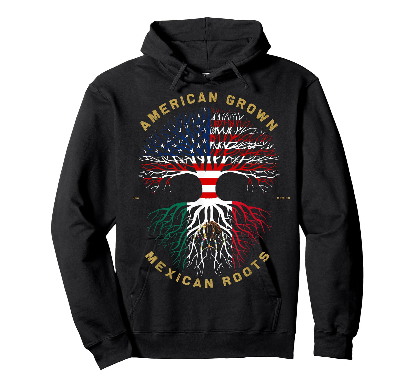 Mexico Country Lover Proud American Grown Mexican Roots T-Shirt