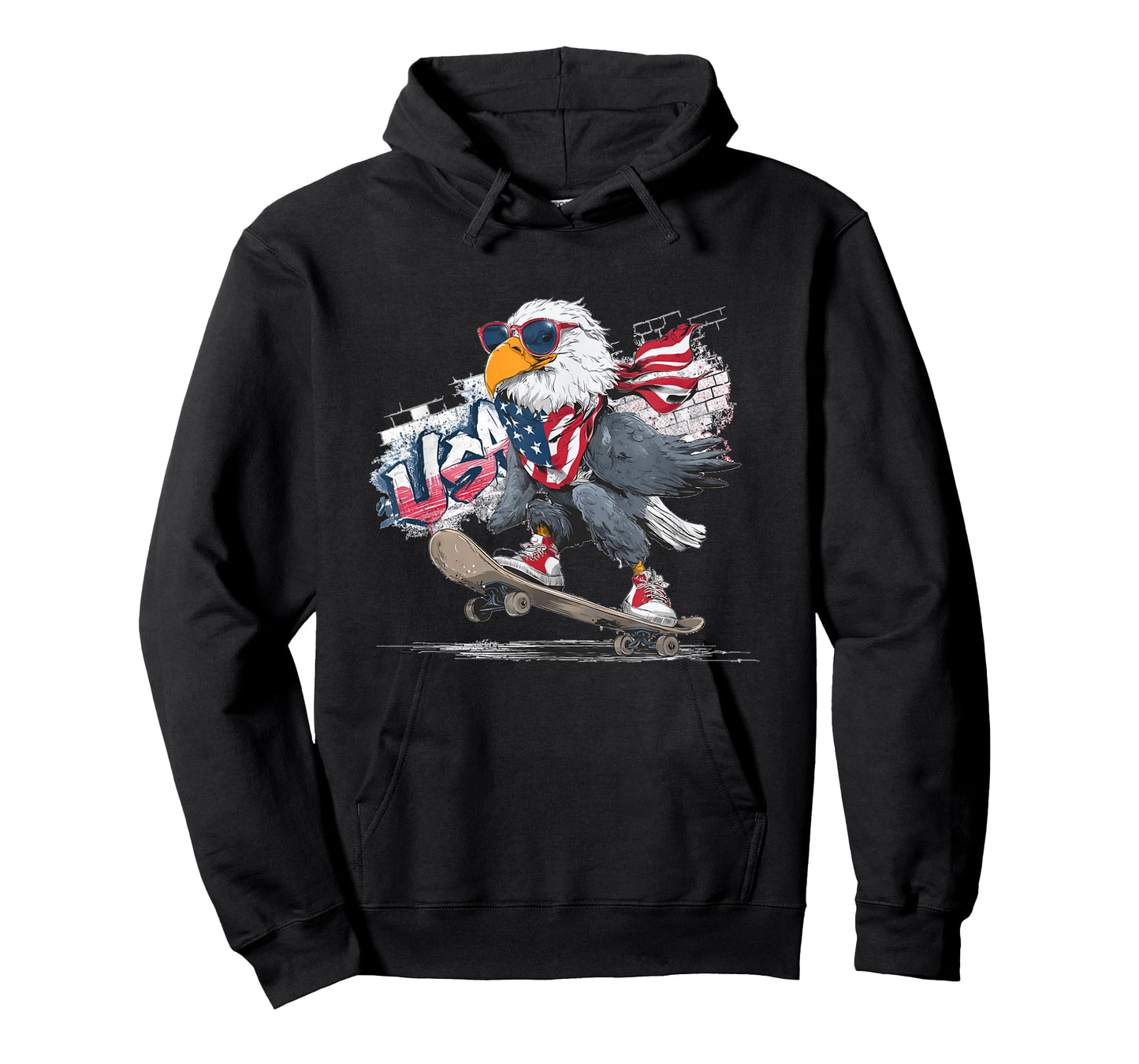 USA Skateboard Costume for Eagle and Skater T-Shirt