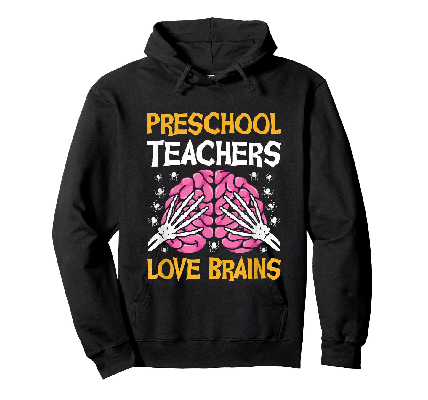 Preschool Teacher Love Brains Funny Halloween School T-Shirt