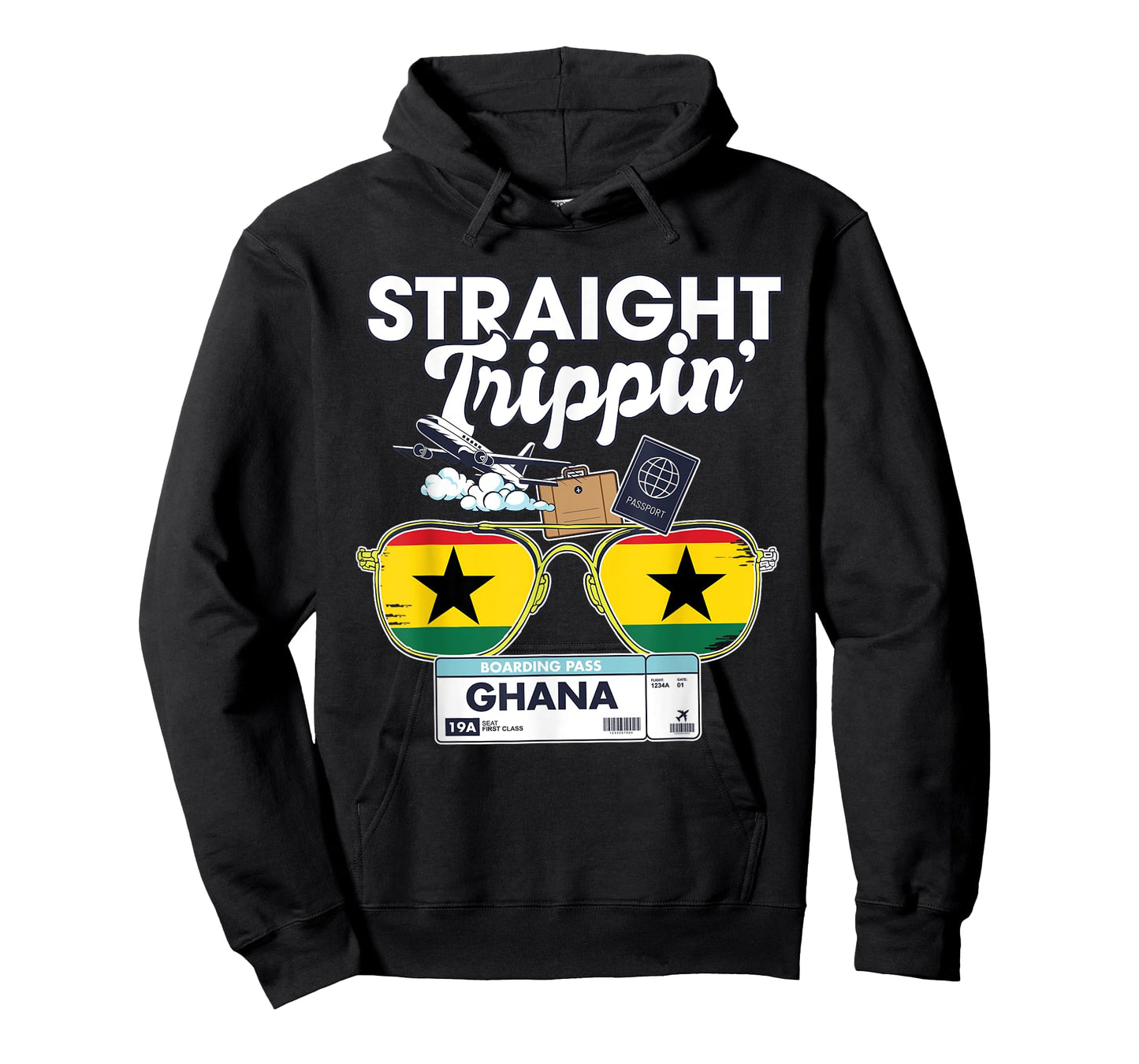 Straight Trippin' Ghana Vacation Tour Travel Trip Matching T-Shirt