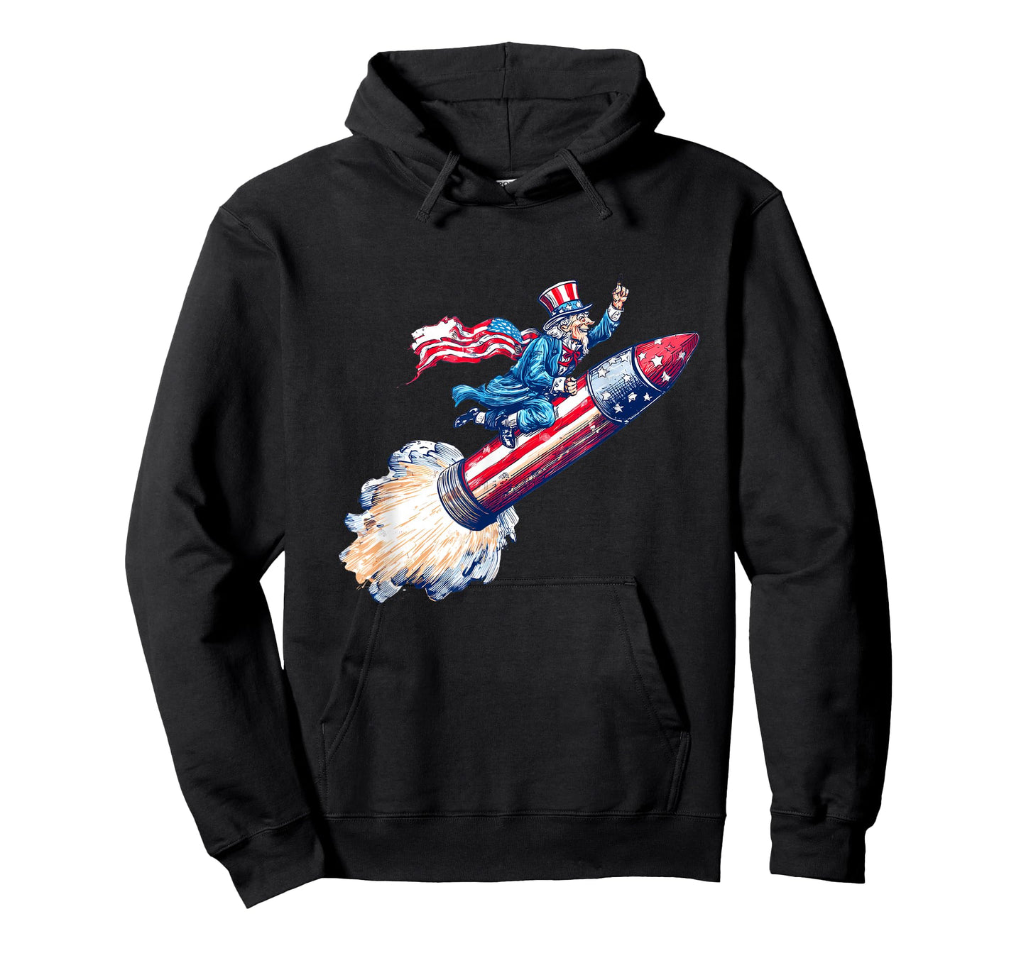Amazing Rocket Sam with Firework for US Space Lovers T-Shirt