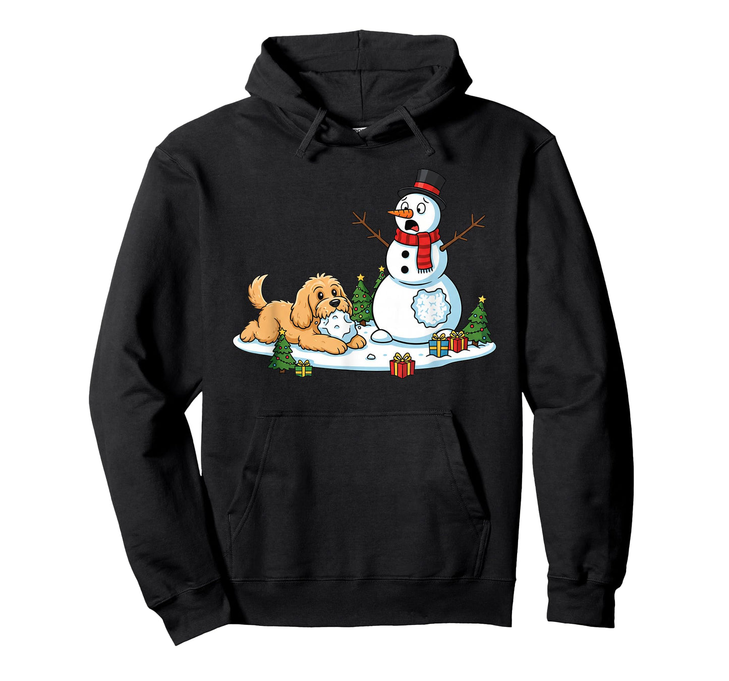 Funny Cockapoo Snowman Christmas Tree Xmas Womens Mens Kids T-Shirt