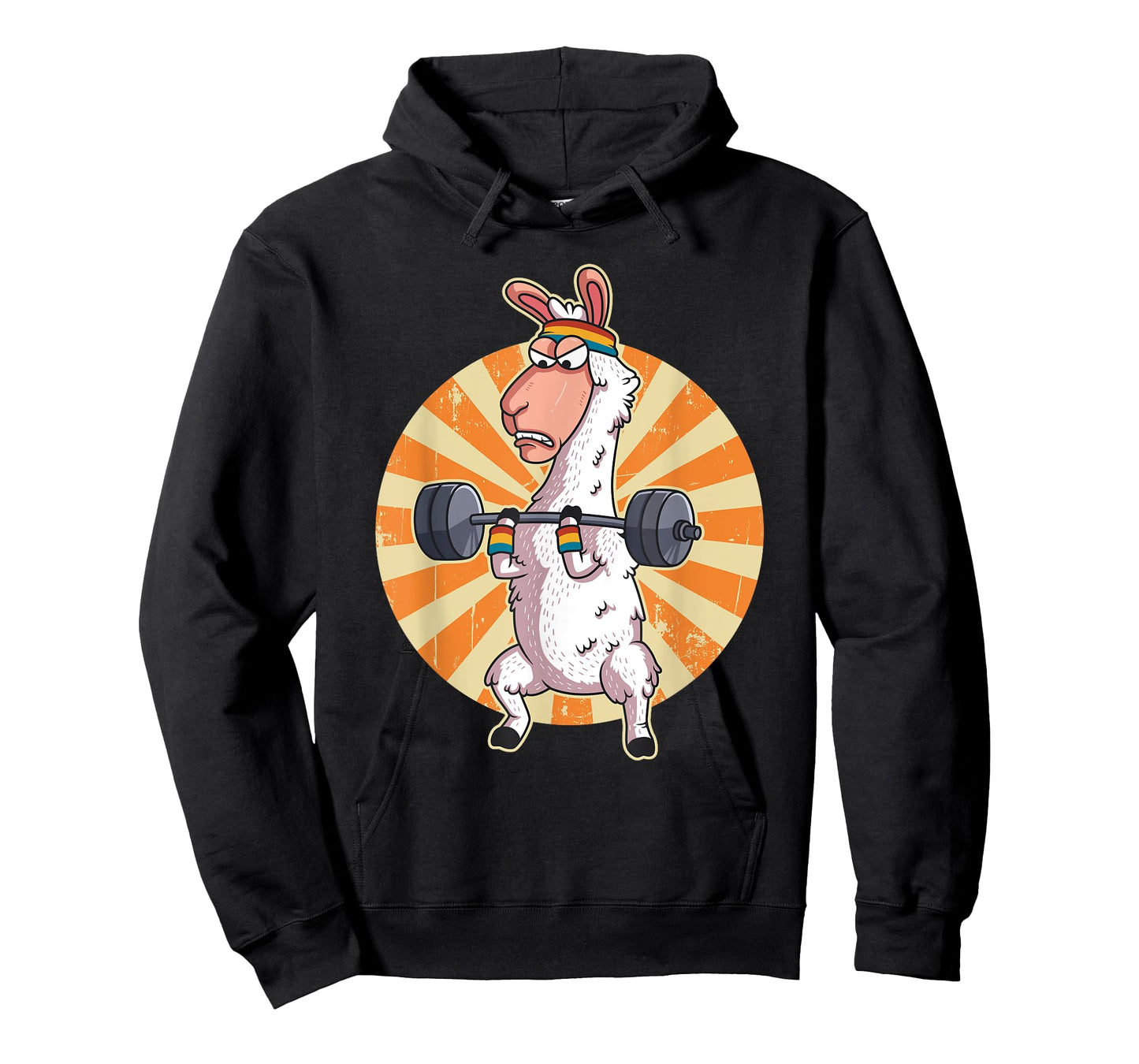 Weightlifting Llama Alpaca Gym Training Workout Gift T-Shirt