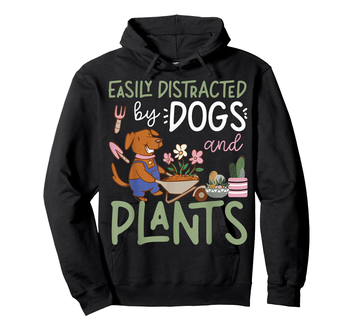 Plant Lover Gardening Dog Easily Distracted By Dogs And T-Shirt