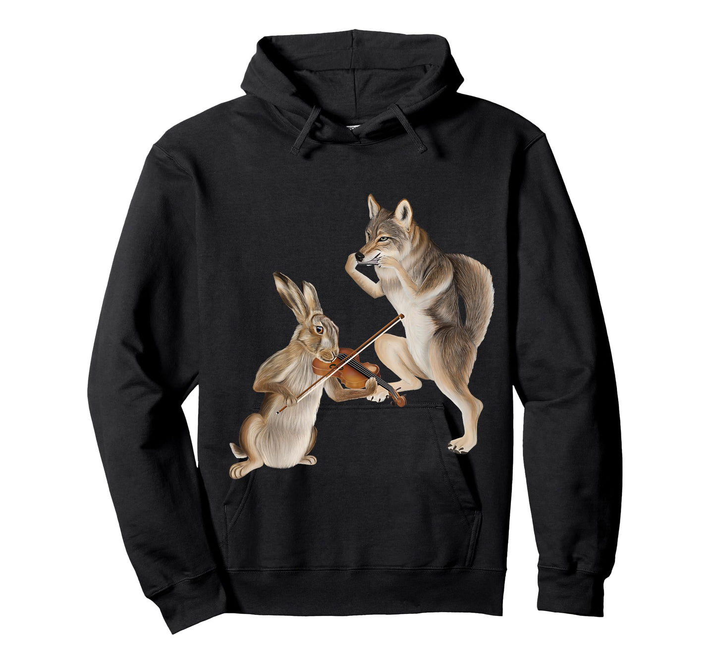 Fiddle and Harmonica - Coyote and a Hare T-Shirt