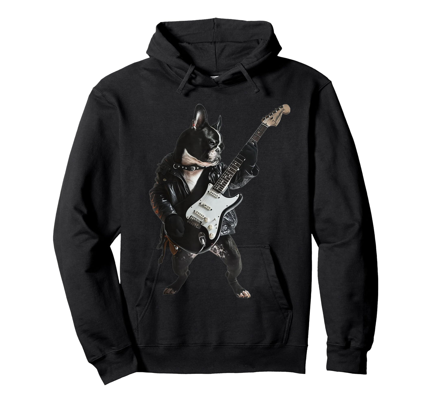 Boston Terrier Guitar T-Shirt