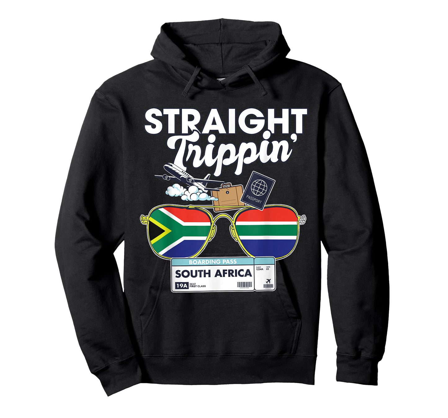 Straight Trippin' South Africa Vacation Tour Travel Trip T-Shirt