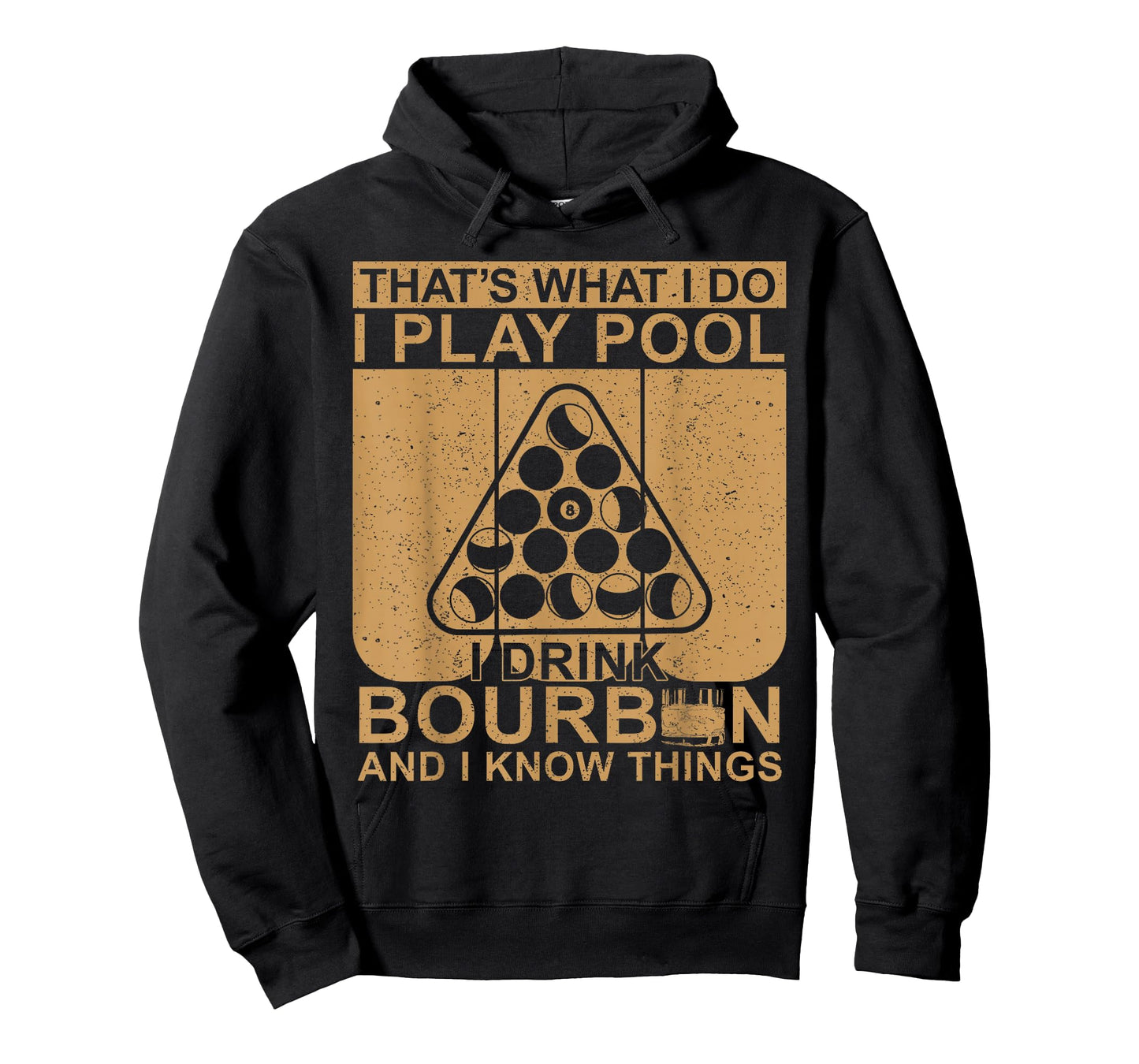 Bourbon Whisky Pool Funny Billiards Quote T-Shirt