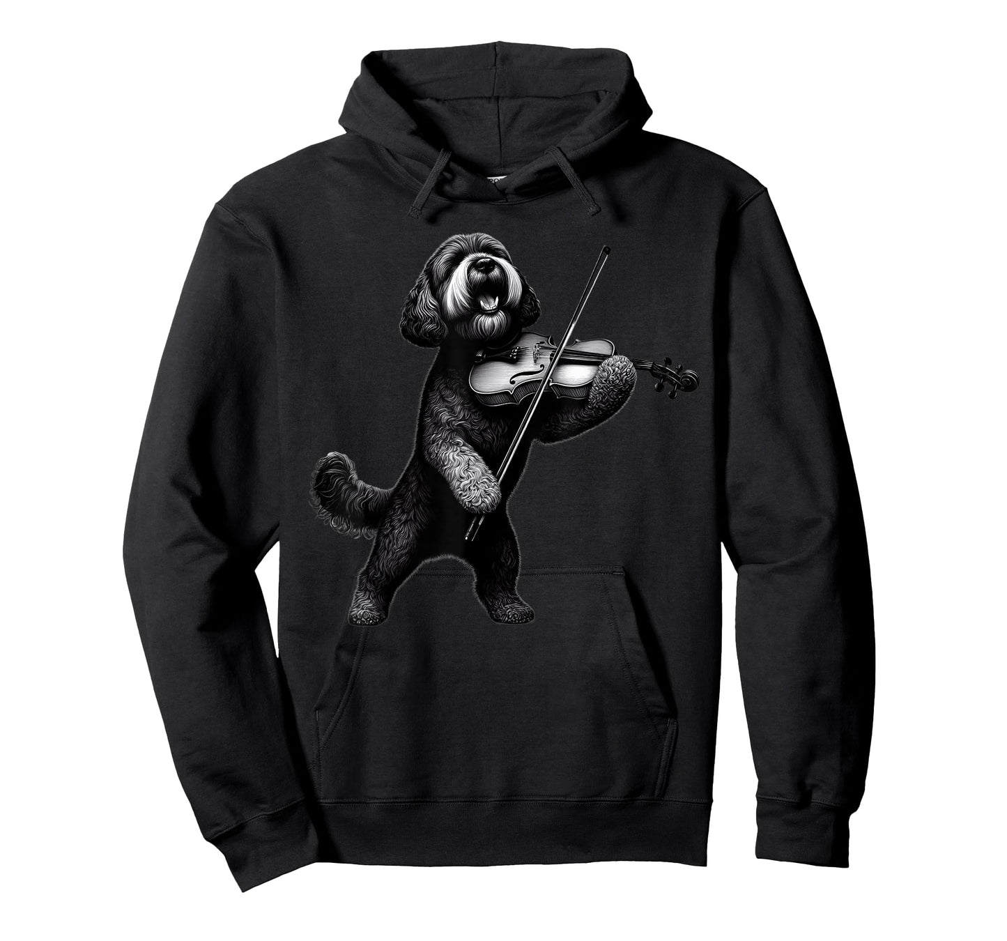 Funny Dog Playing Violin Violinist Orchestra Musician T-Shirt