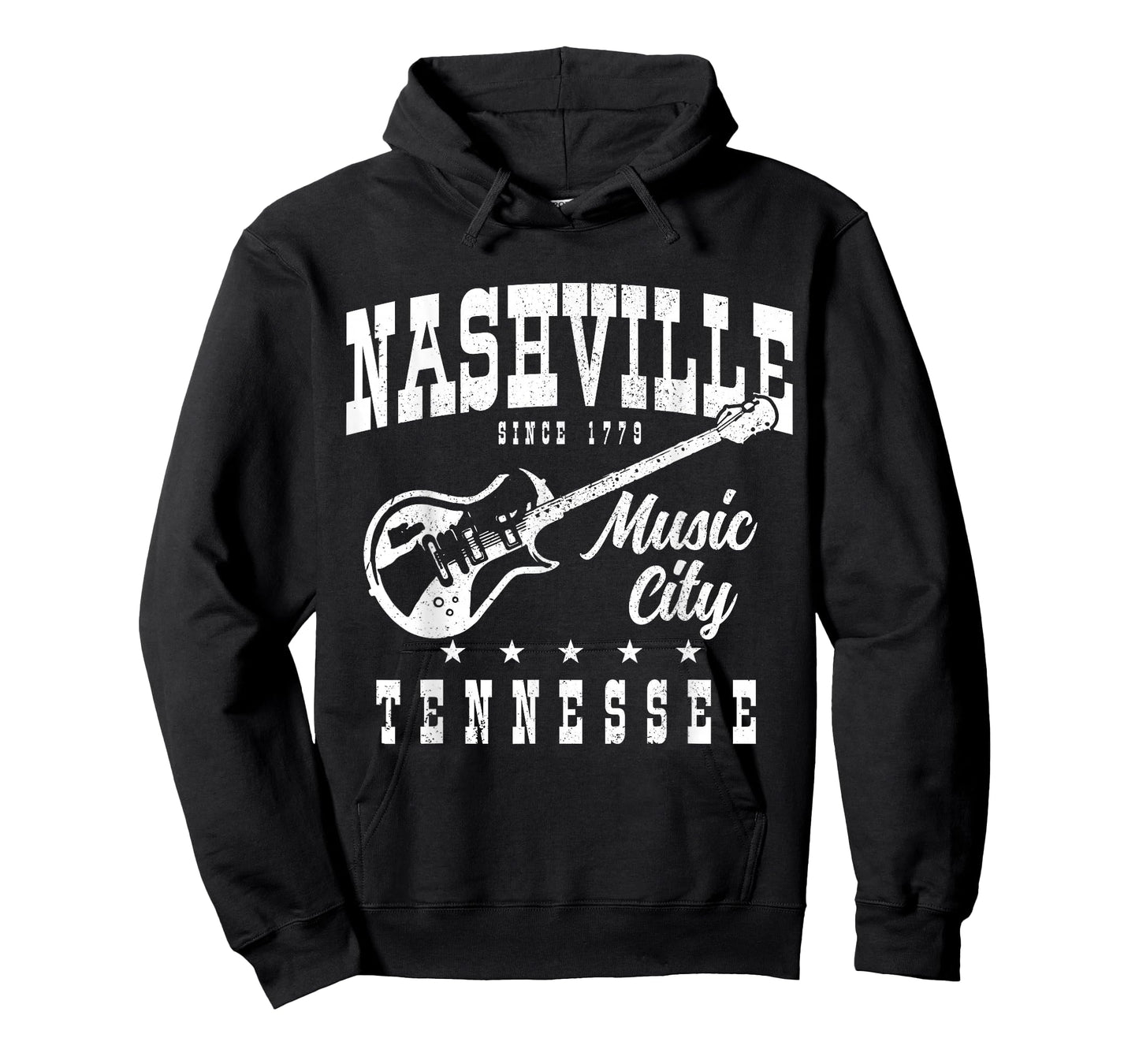 Nashville Tennessee Country Music City Guitar Player Vintage T-Shirt