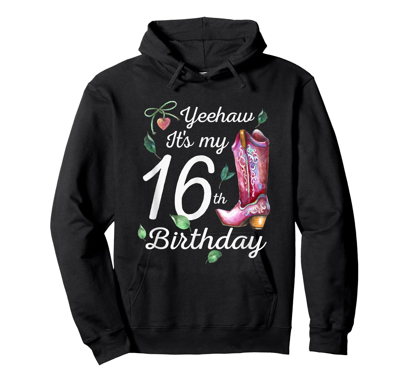 Yeehaw Its My 16th Birthday 16 Year Old Gift Country Cowgirl T-Shirt
