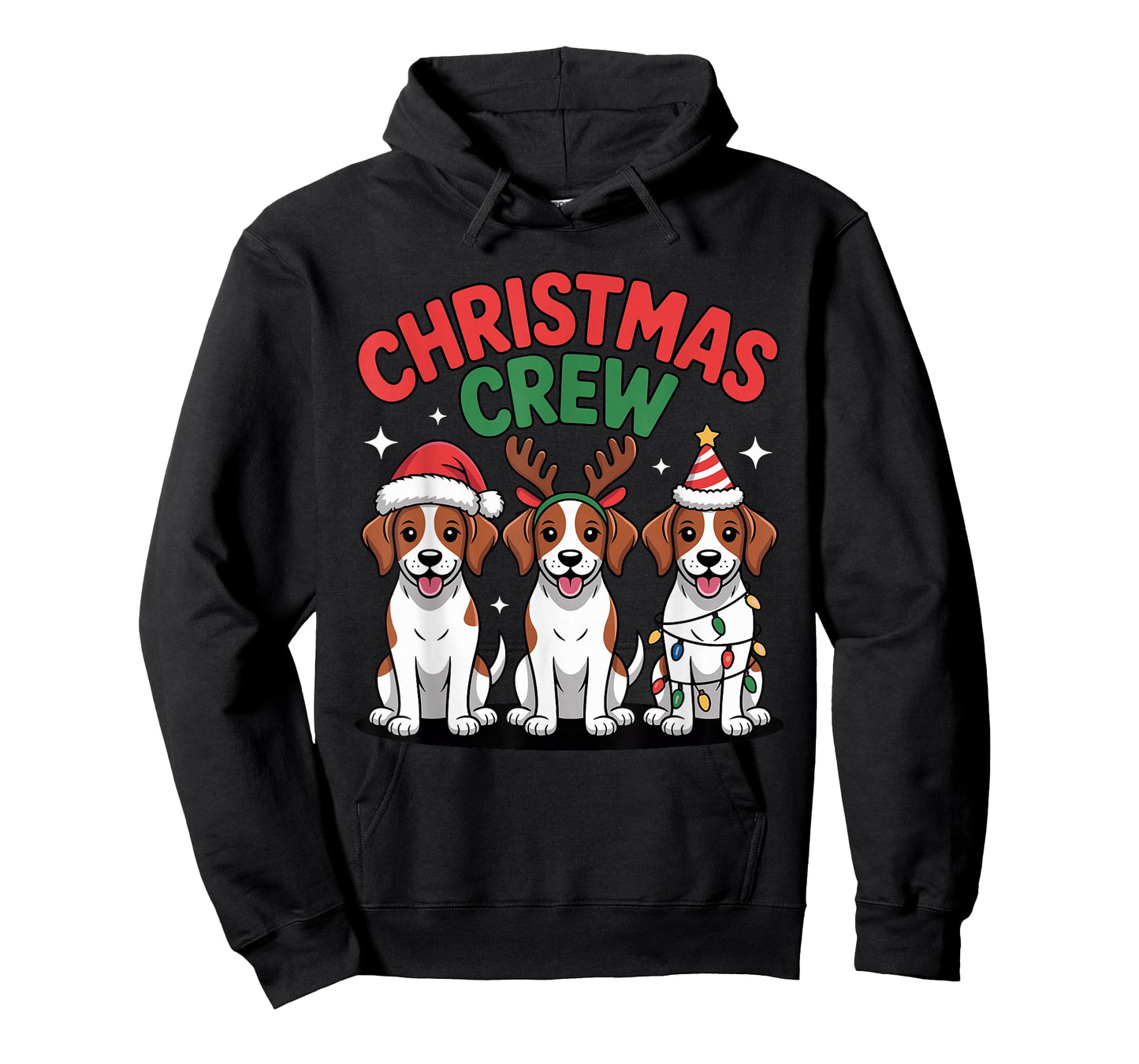 Christmas Crew Xmas Dog Puppy Breed Funny Christmas Brittany T-Shirt