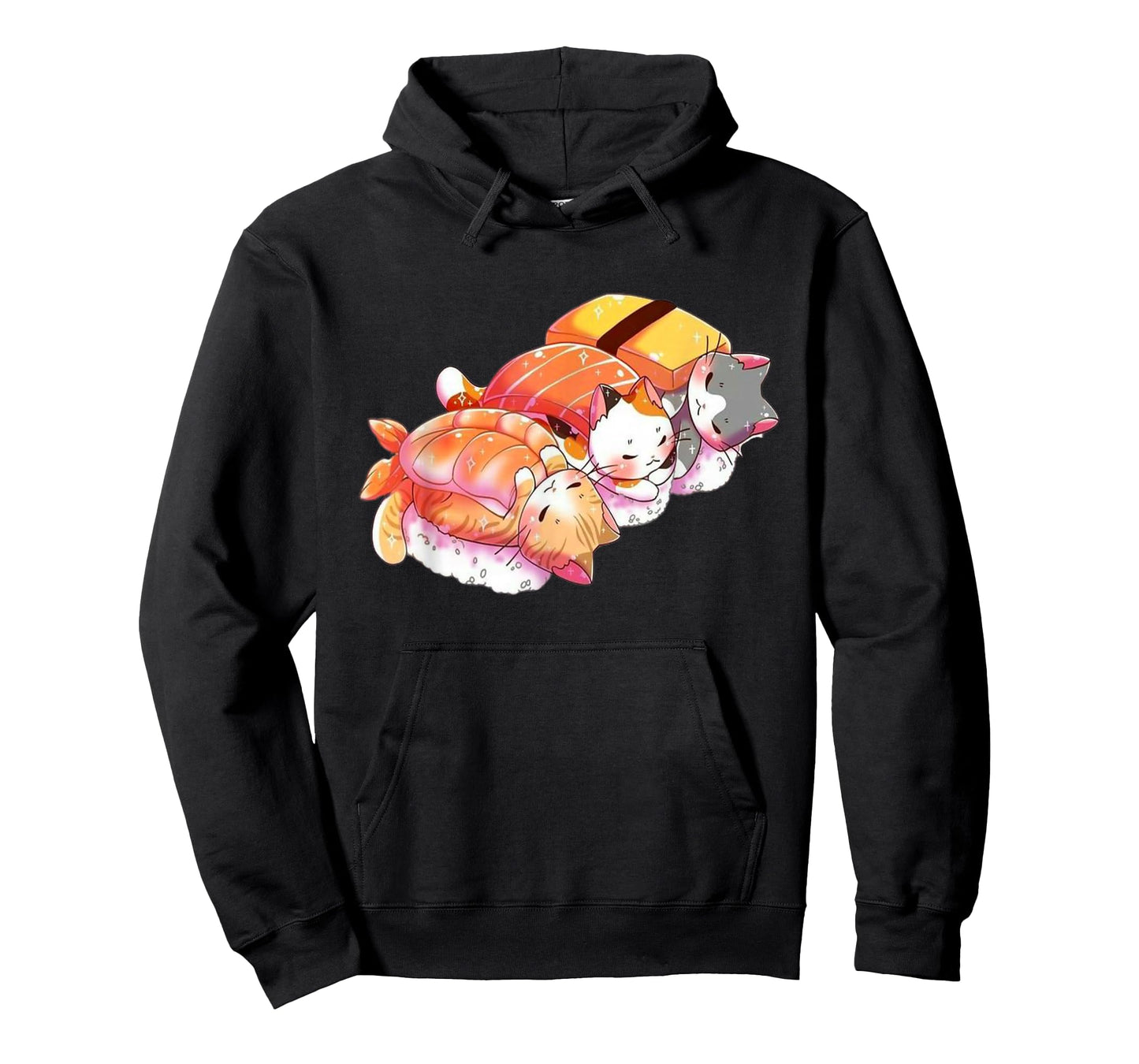 Kawaii Cute Cats Sushi Otaku Japanese T-Shirt