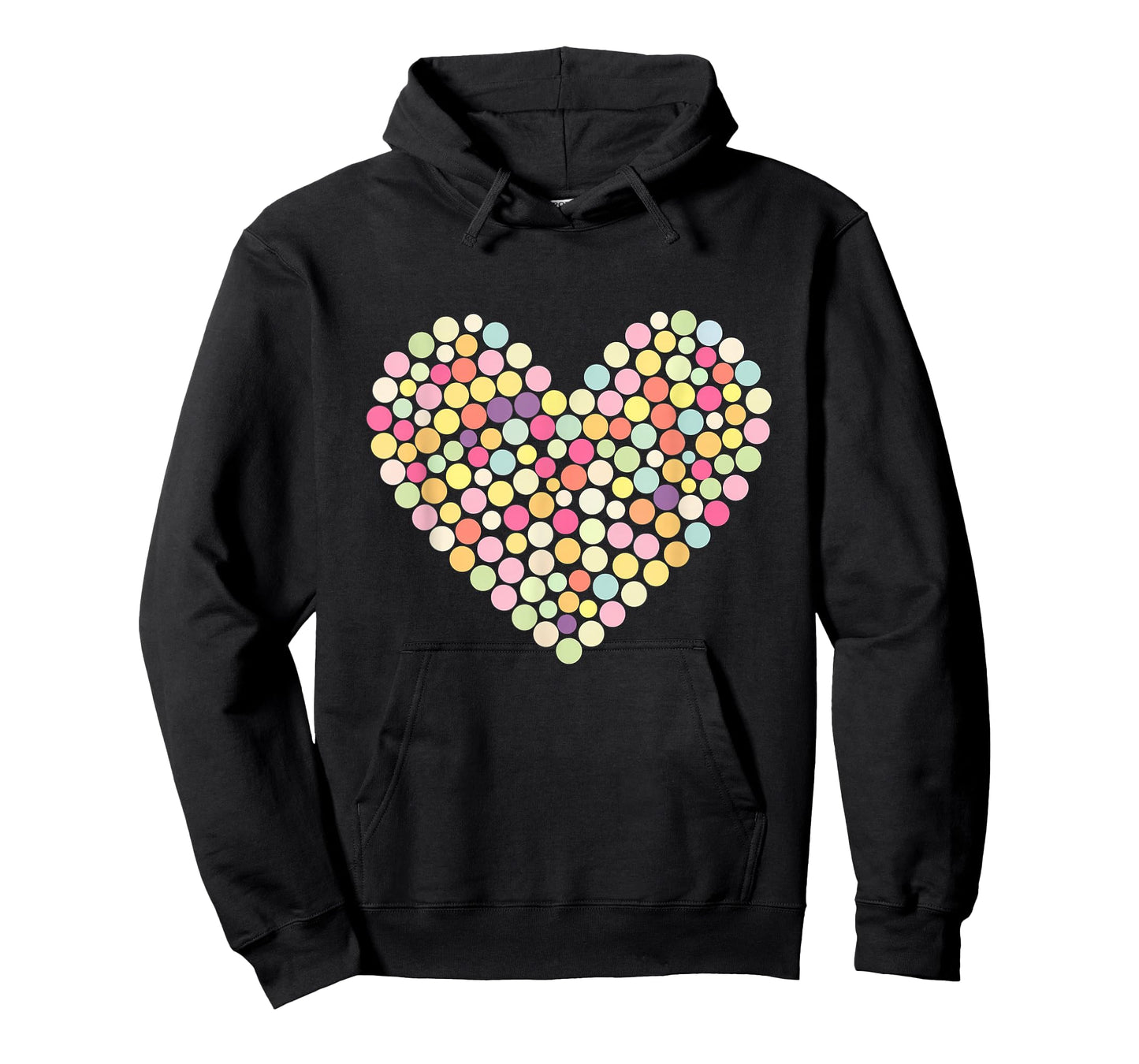 Colorful Heart Pastel Color Polka Dot Tops T-Shirt