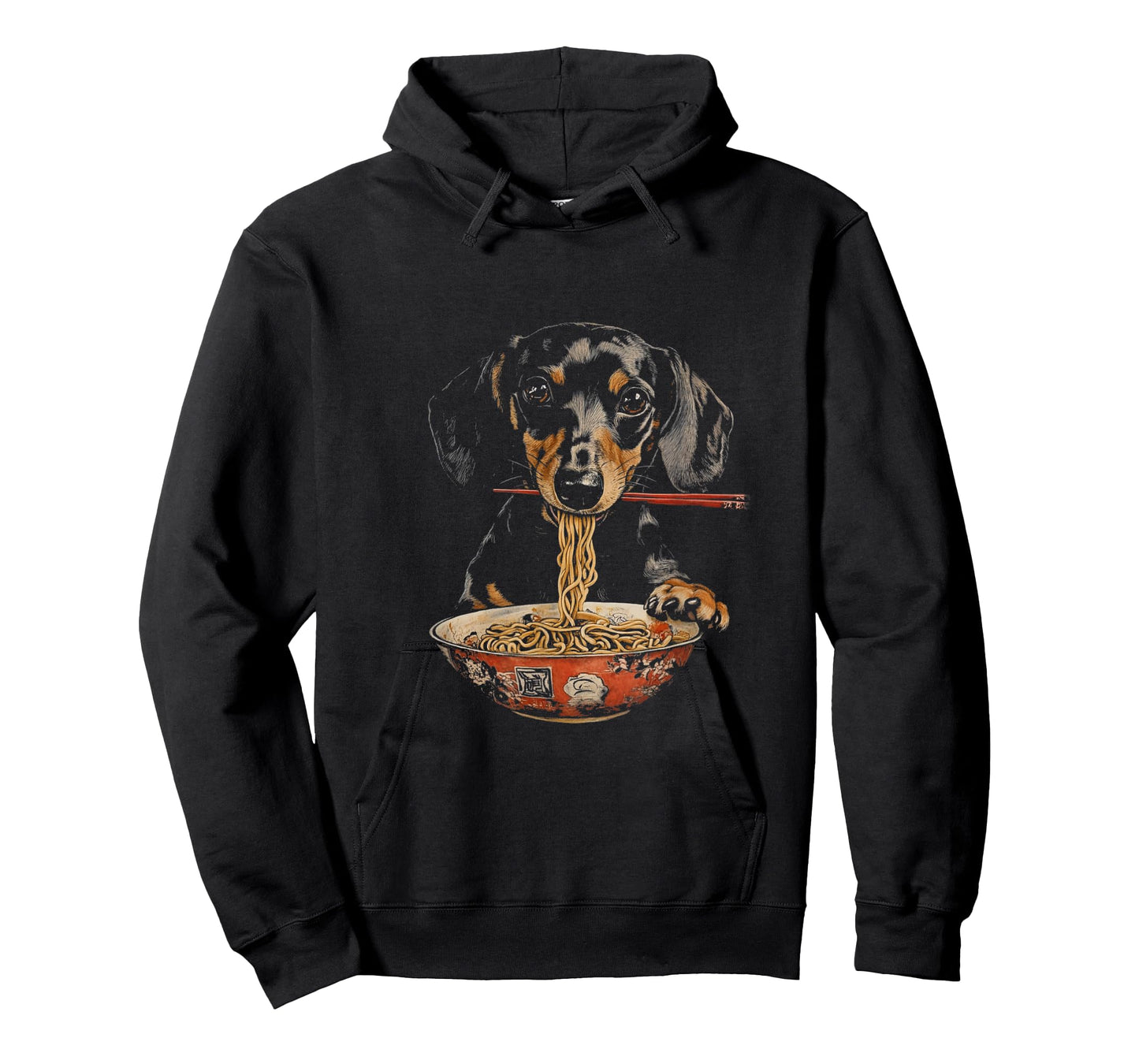 Dachshund Eating Ramen Noodle T-Shirt