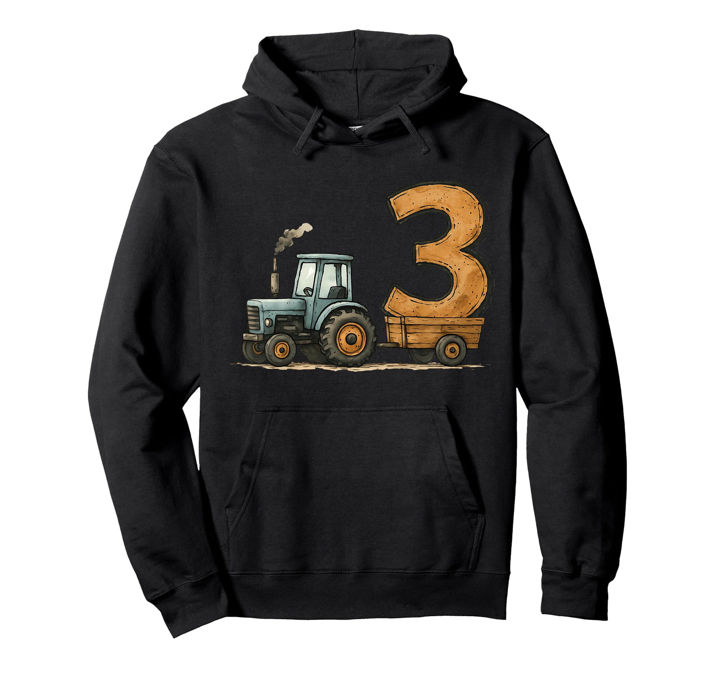 Kids Cute Tractor 3rd Birthday 3 Year Old Toddler T-Shirt