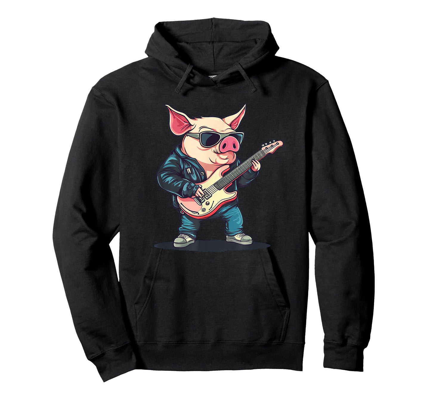 Hog Wild Pig Playing Guitar Costume for Man and Woman T-Shirt