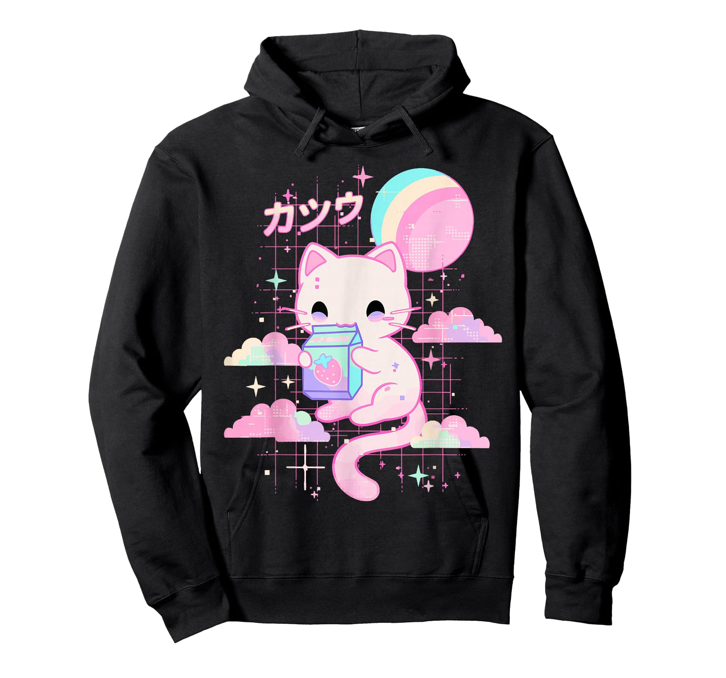 Cat Strawberry Milk Anime 90s Japanese Cat Japan T-Shirt