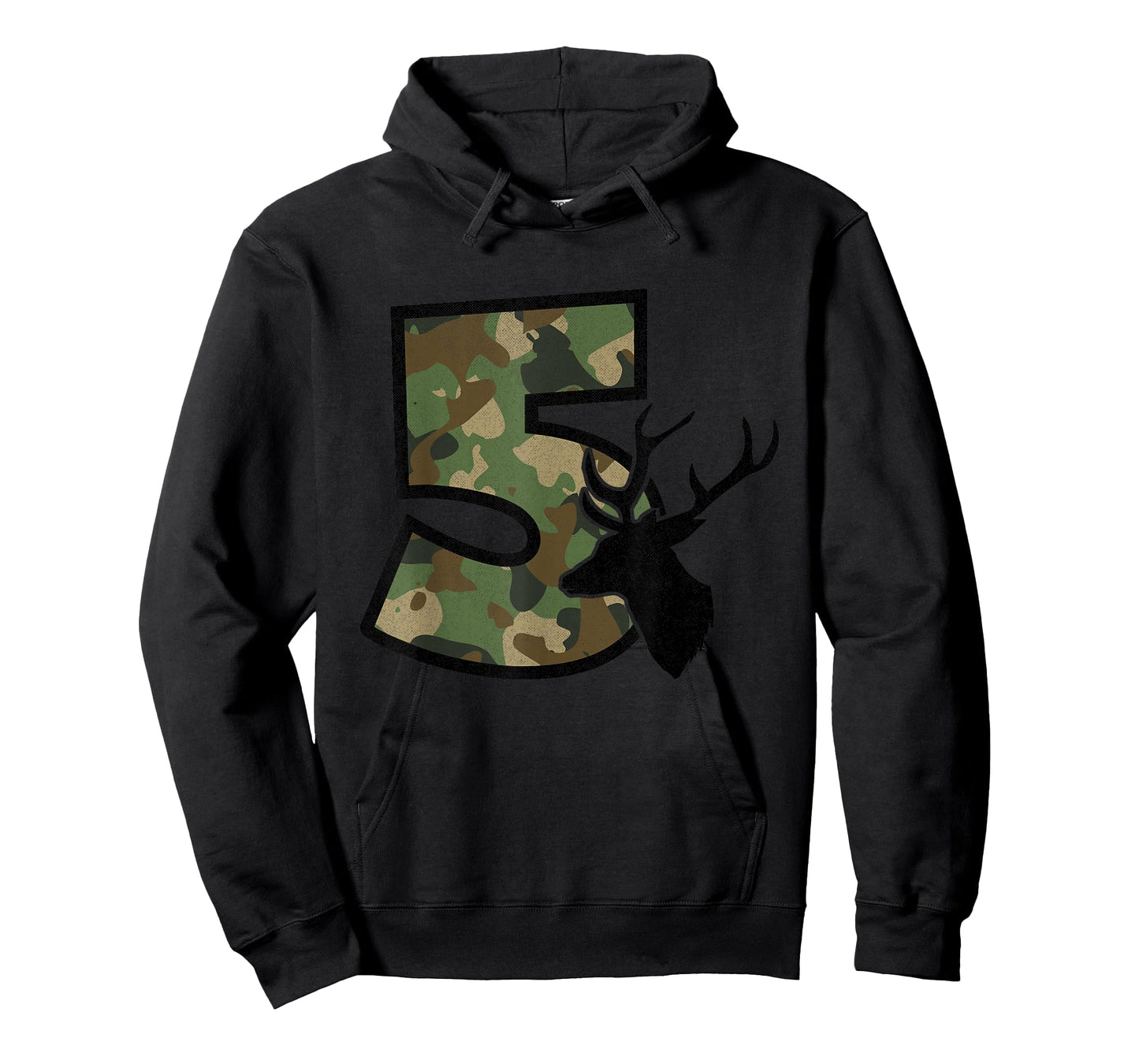 Country Boys Camo 5 Five Year Old Birthday Deer Hunter Theme T-Shirt