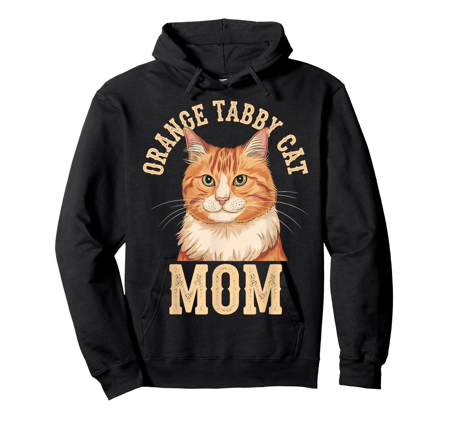 Orange Tabby Cat Mom T-Shirt