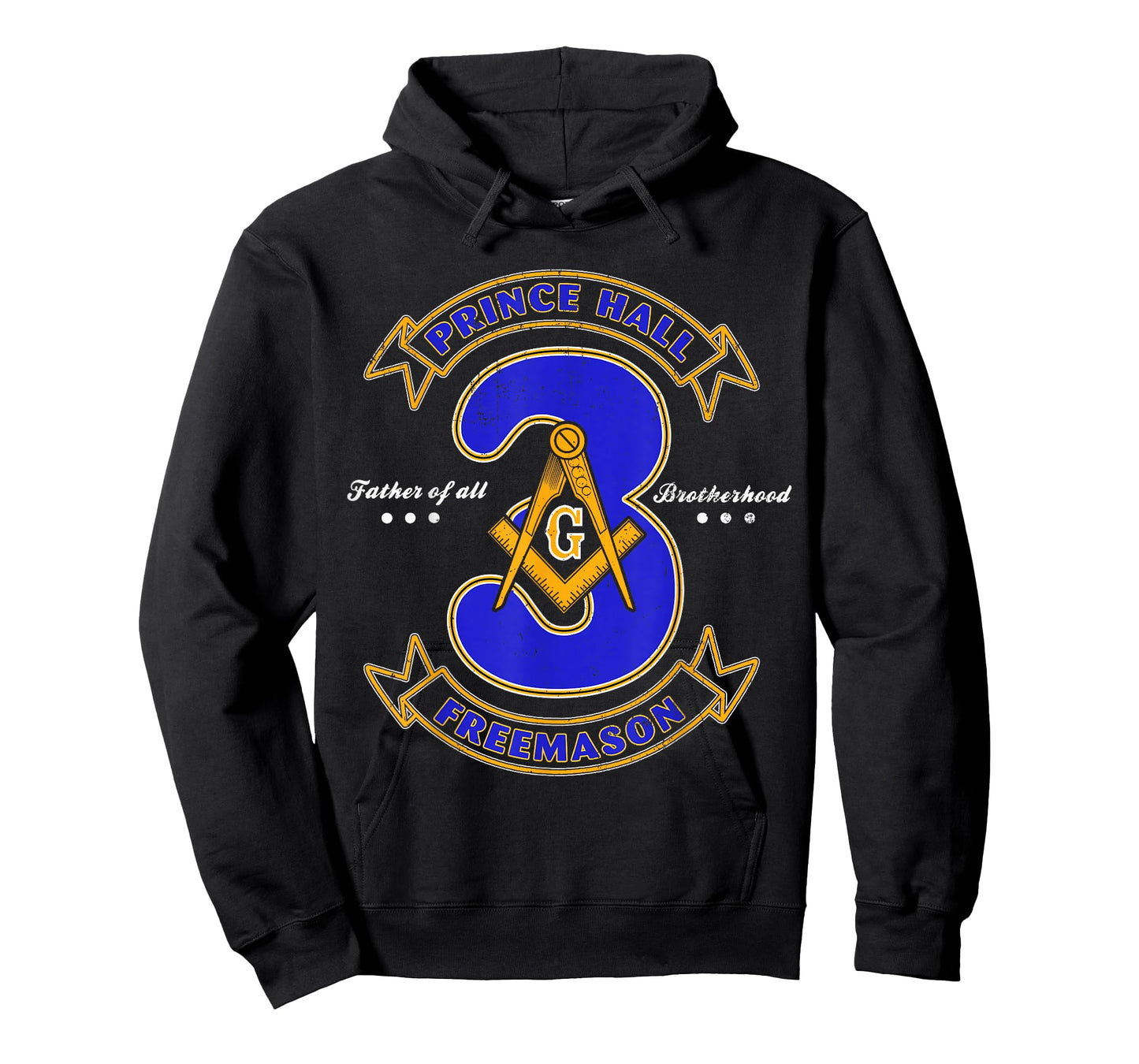 Prince Hall Mason Brotherhood 3 Degrees Of Light Freemason T-Shirt