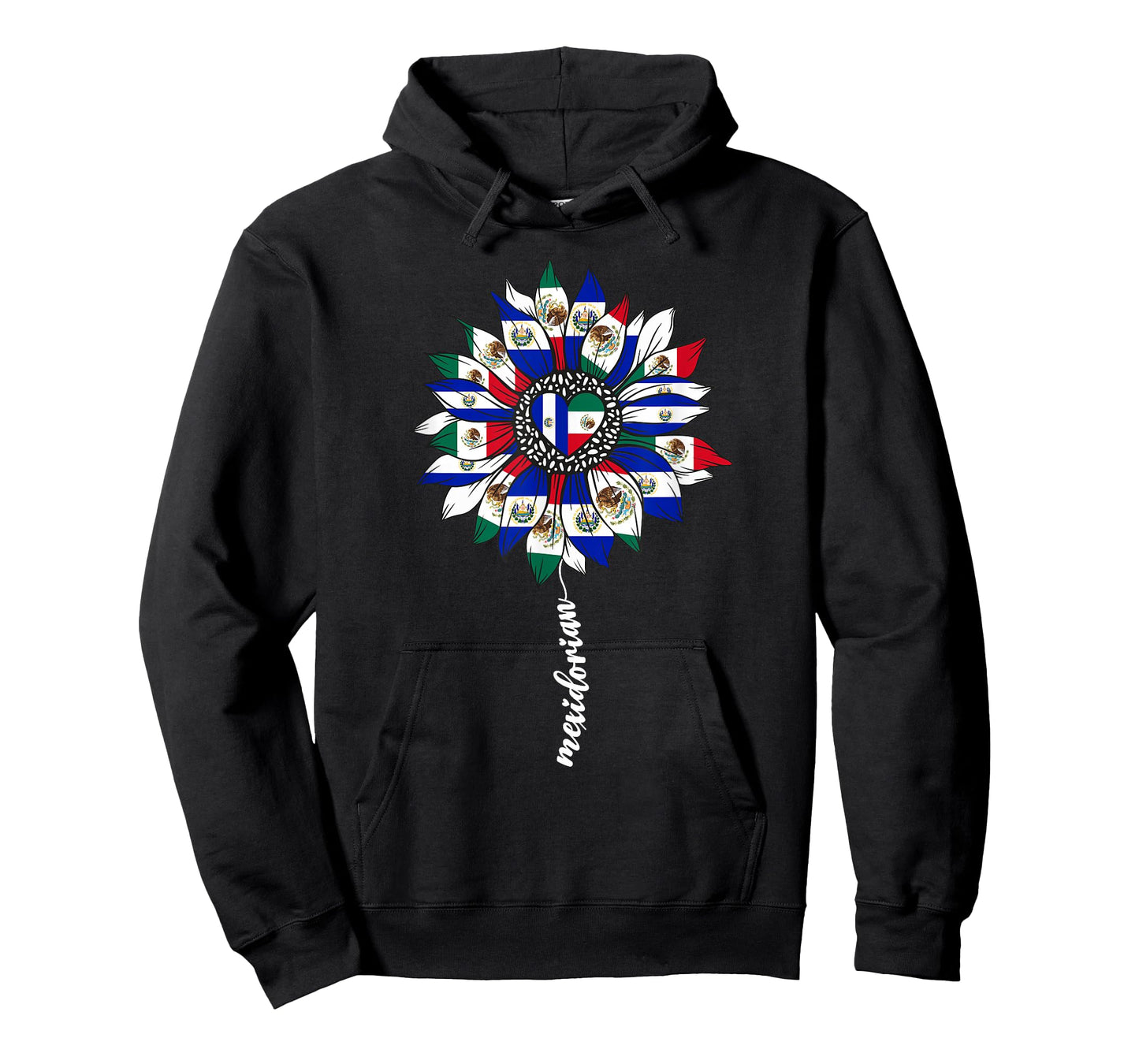 Half Mexican And Salvadorian Mexico El Salvador Flag Girl T-Shirt