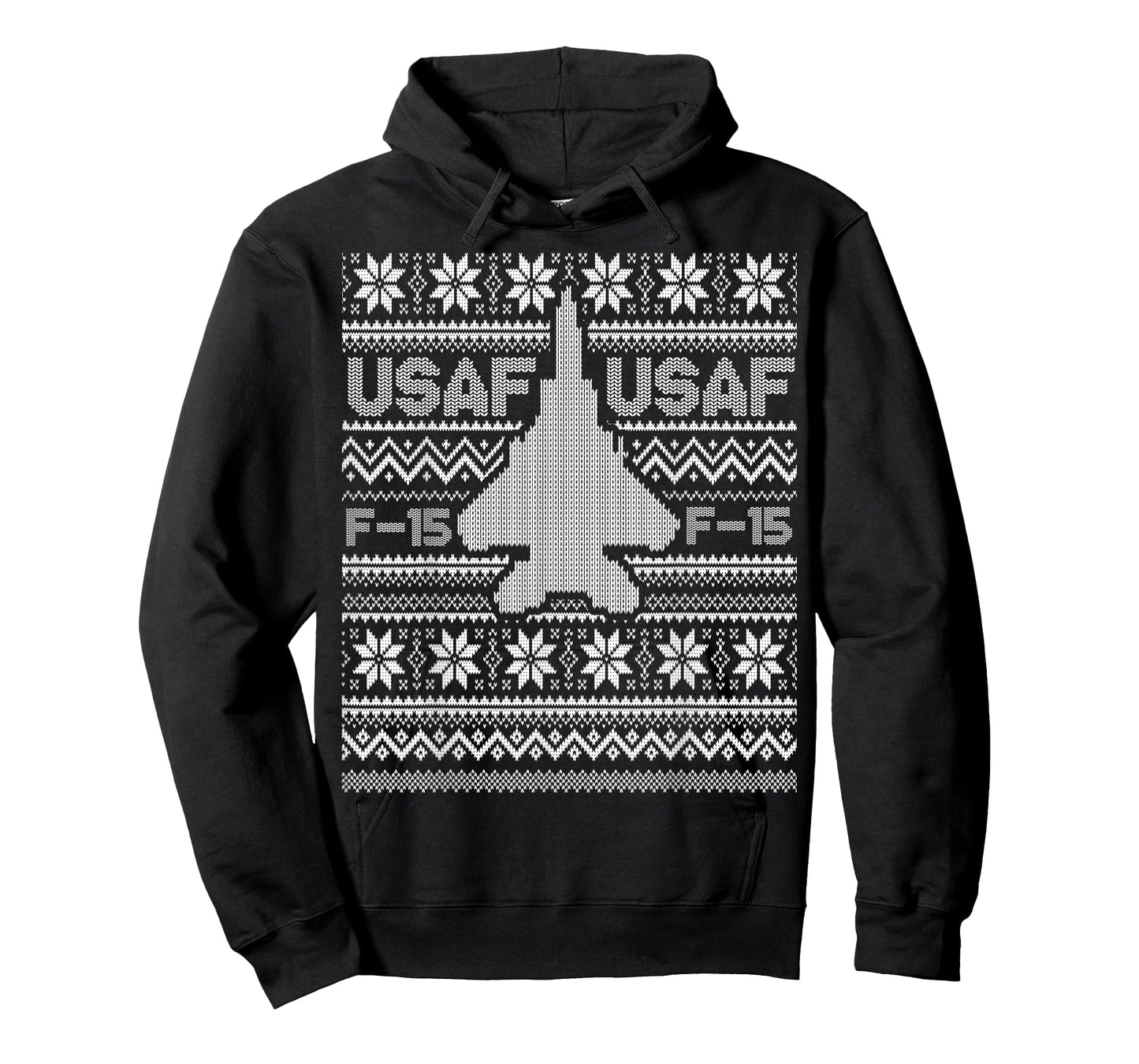 F-15 USA Ugly Christmas Sweater Tee fighter jet usaf pilot T-Shirt