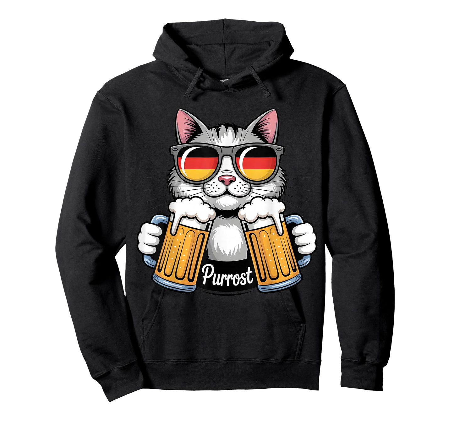 Purrost Cat Lovers German Beer Humor Oktoberfest Vibes T-Shirt