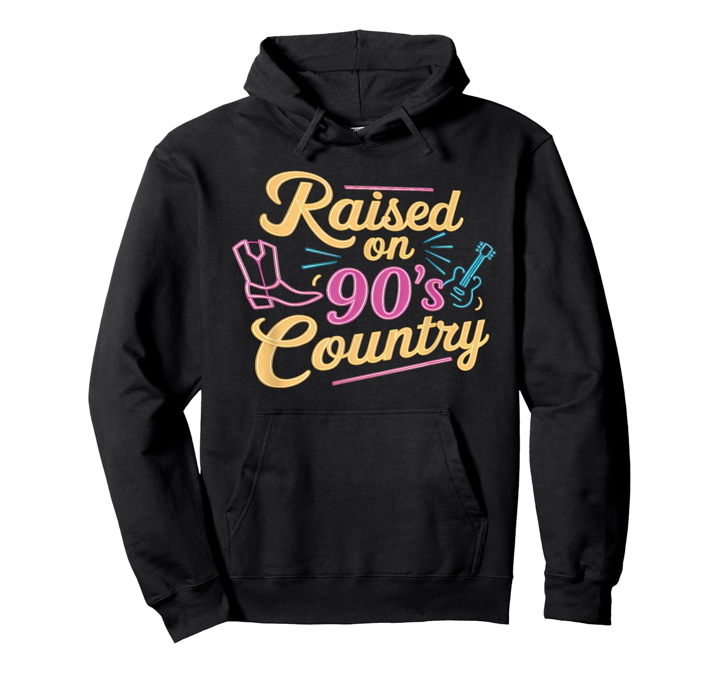 Raised on 90s Country Shirt Womens Music Cowgirl Cowboy T-Shirt