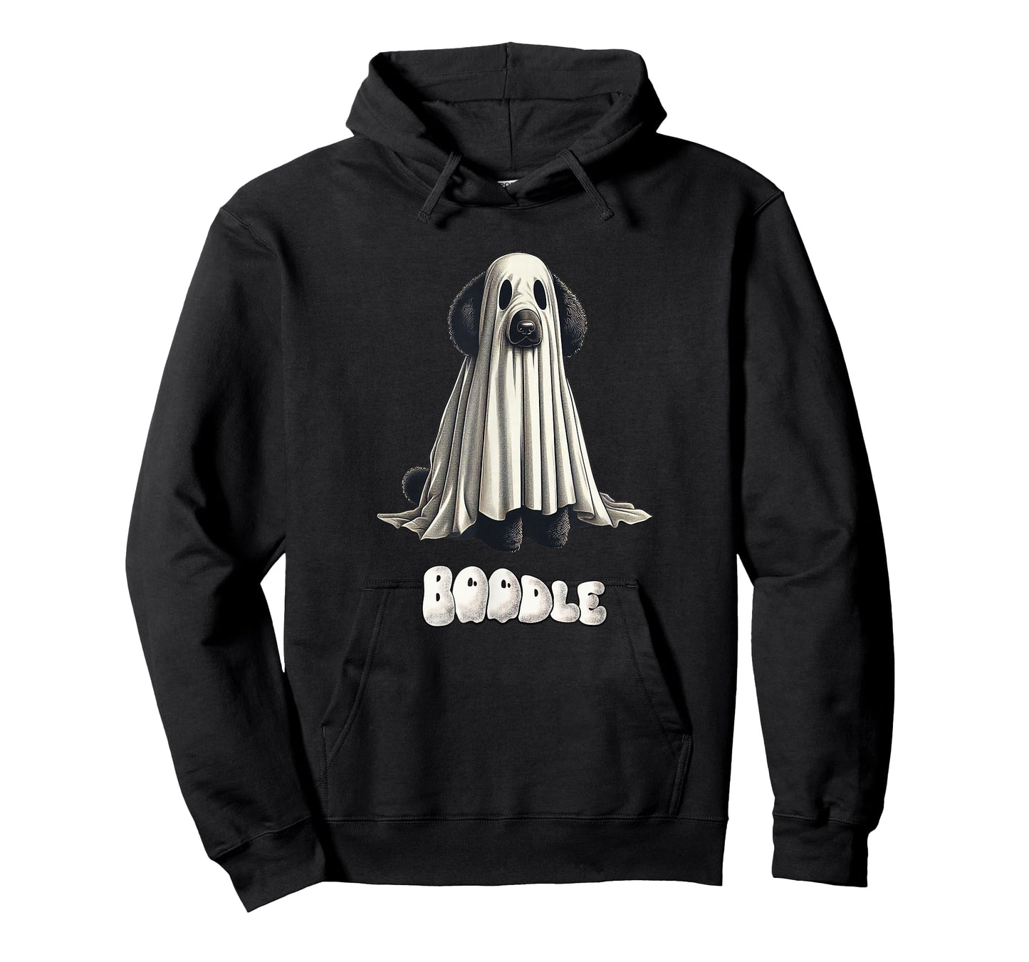 Spooky Boodle Black Poodle Halloween Ghost, Funny Dog Mom T-Shirt