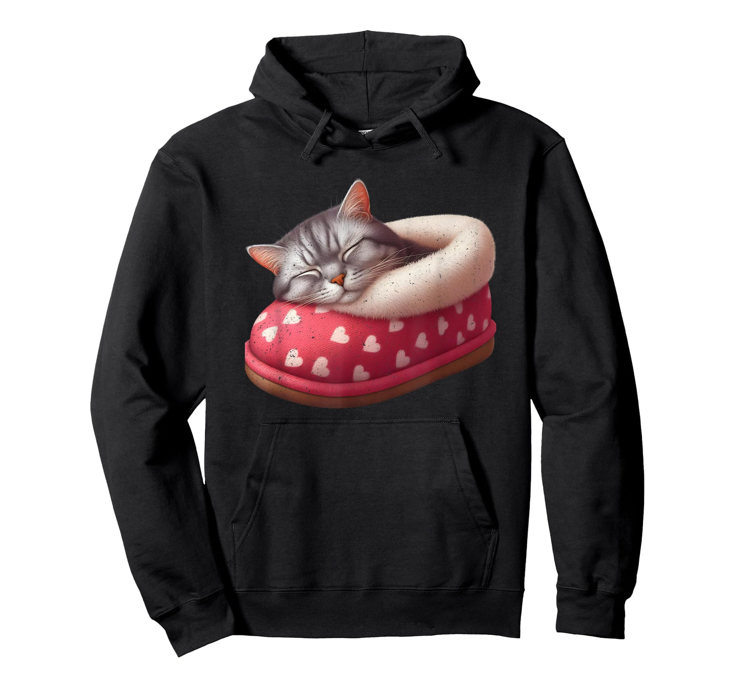 Sleeping Cat in Slipper T-Shirt