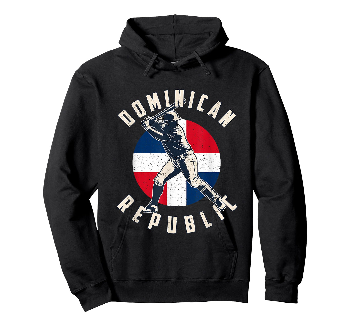 Vintage Dominican Baseball Batter Dominican Republic Flag T-Shirt