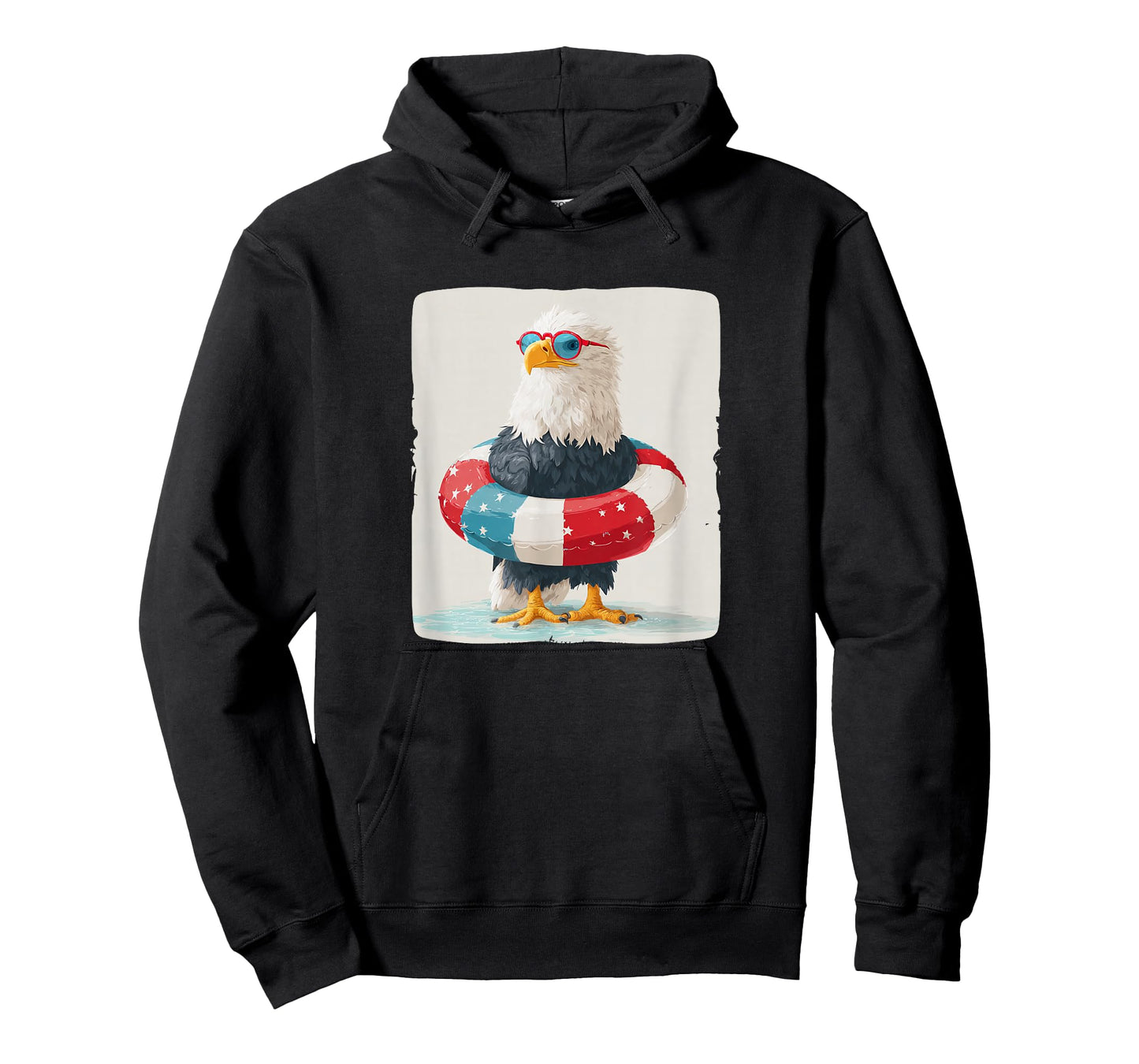 Awesome Holiday Look with This Pool Ring Eagle Costume T-Shirt
