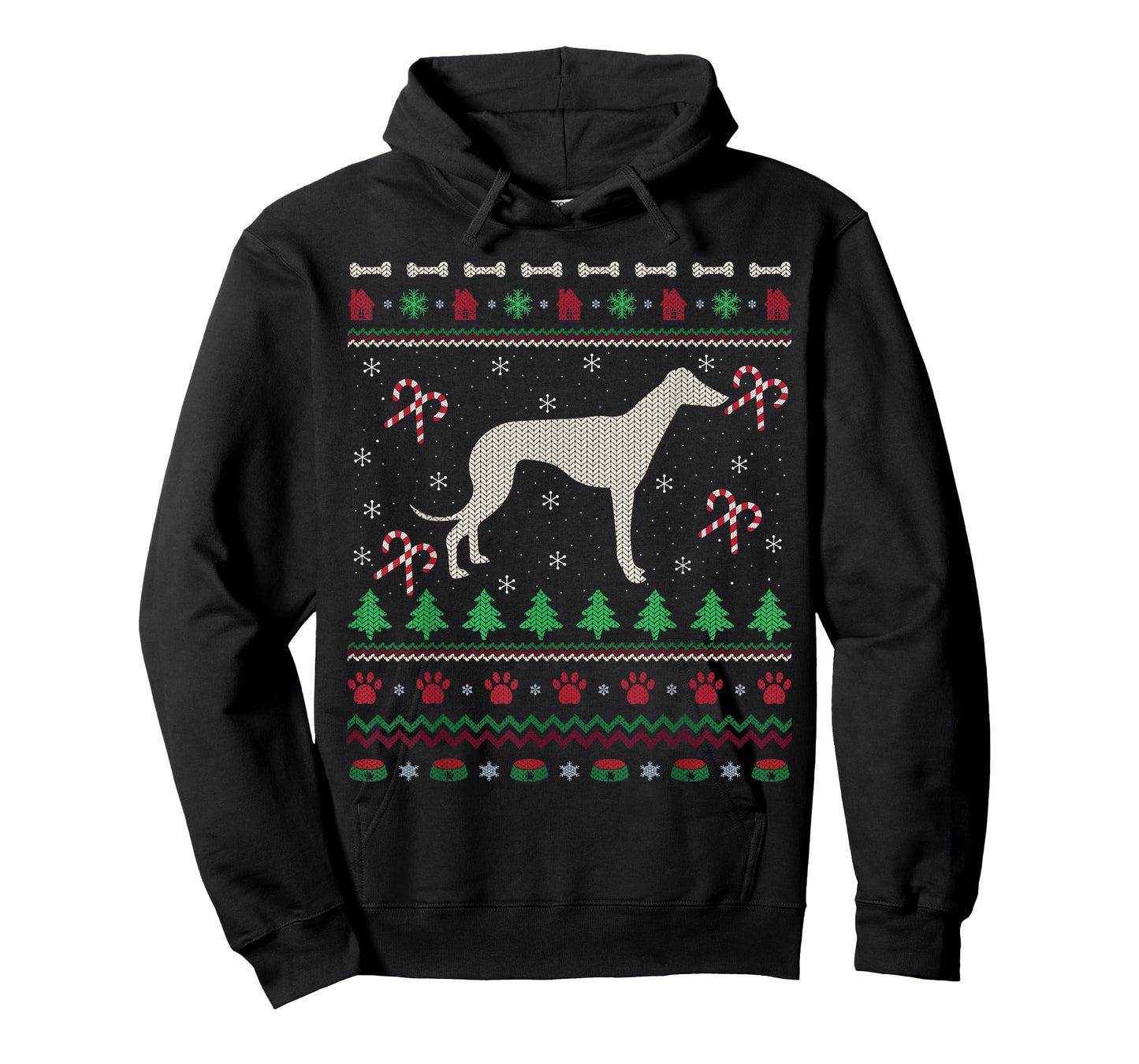 Ugly Xmas Sweater Santa Italian Greyhound Dog Christmas Men Women Kids T-Shirt