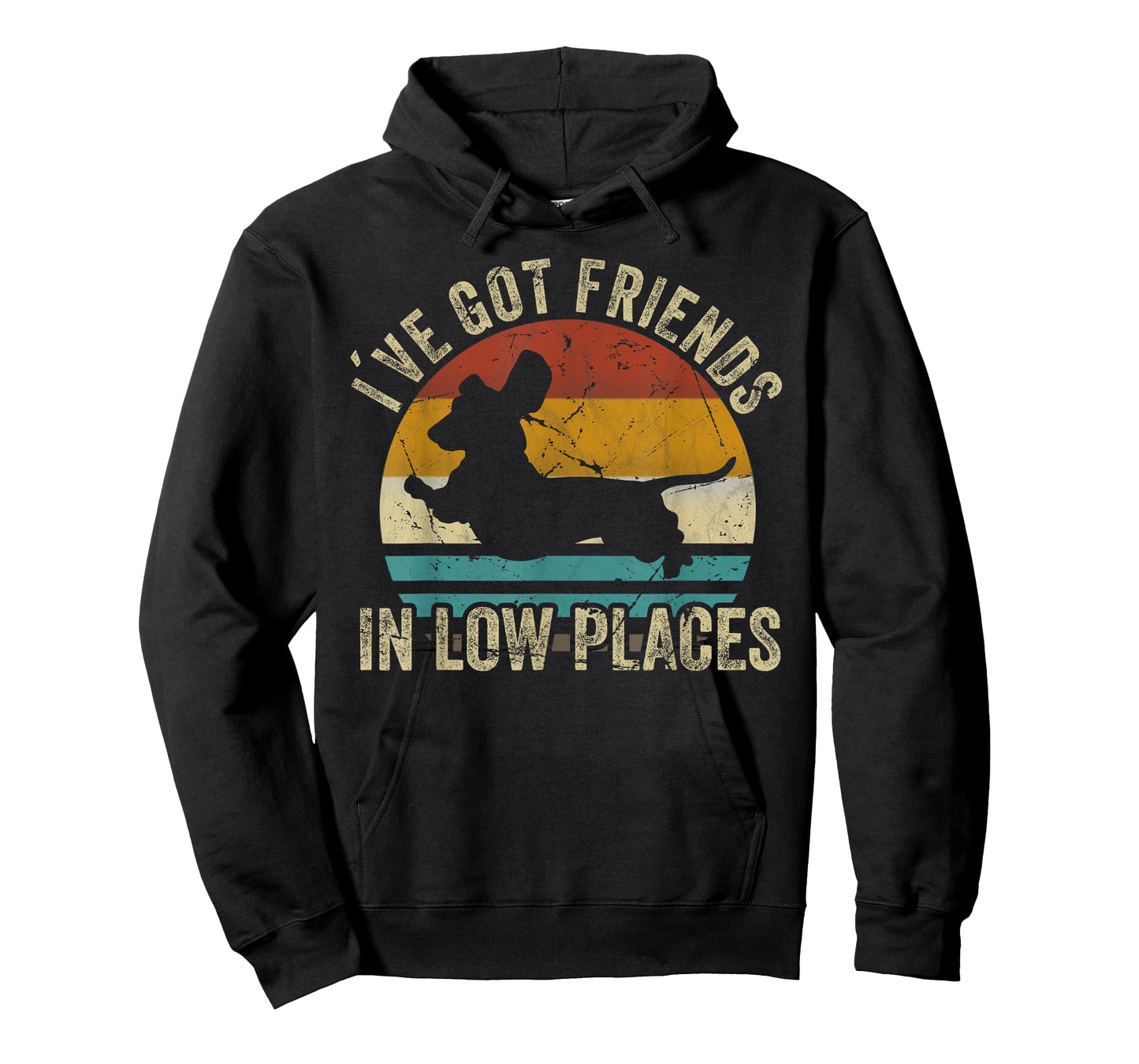 I've Got Friends In Low Places funny Dachshund Wiener Dog T-Shirt for Men Women