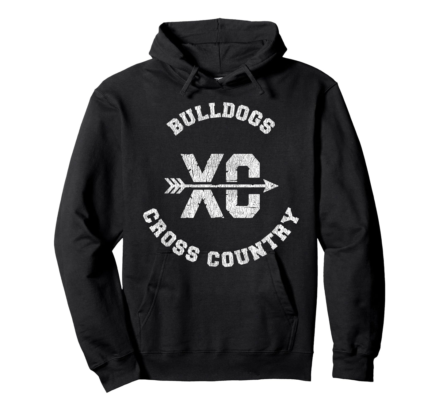 Bulldogs Cross Country Retro Distressed XC Running T-Shirt