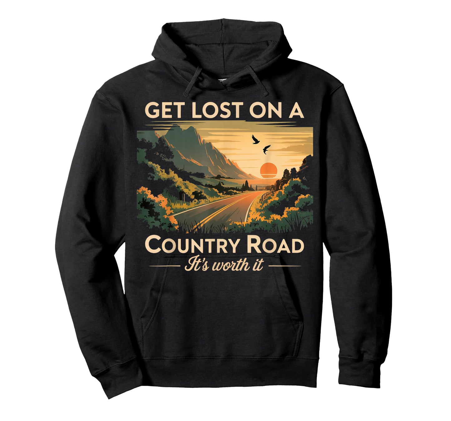 Lost On A Country Roads Mountain Vintage Country Roads T-Shirt