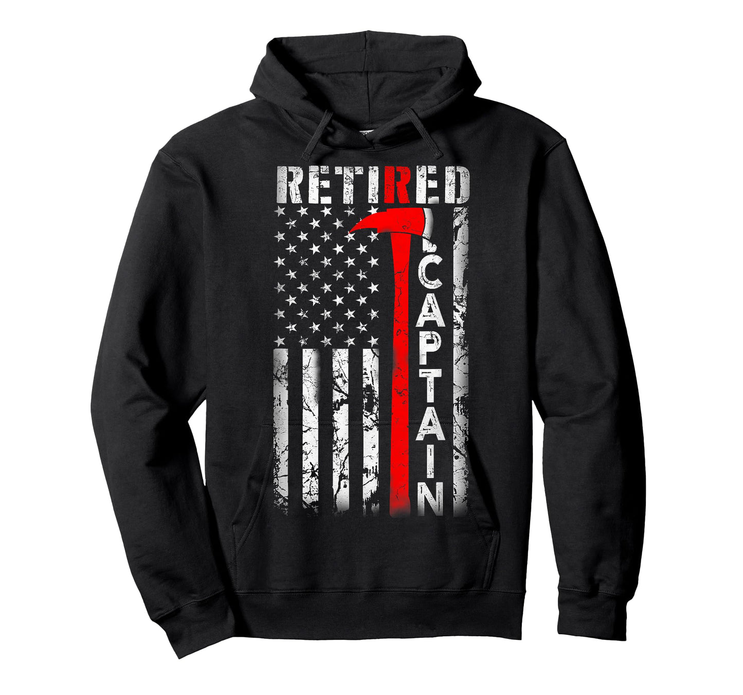 Retired Fire Captain Chief American flag Retirement gifts T-Shirt